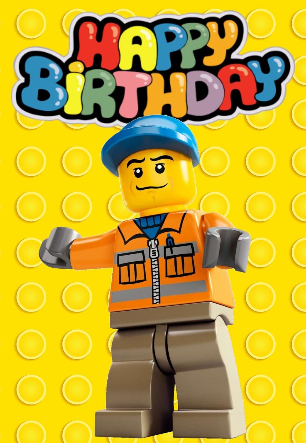 Birthday Card Free Printable Lego