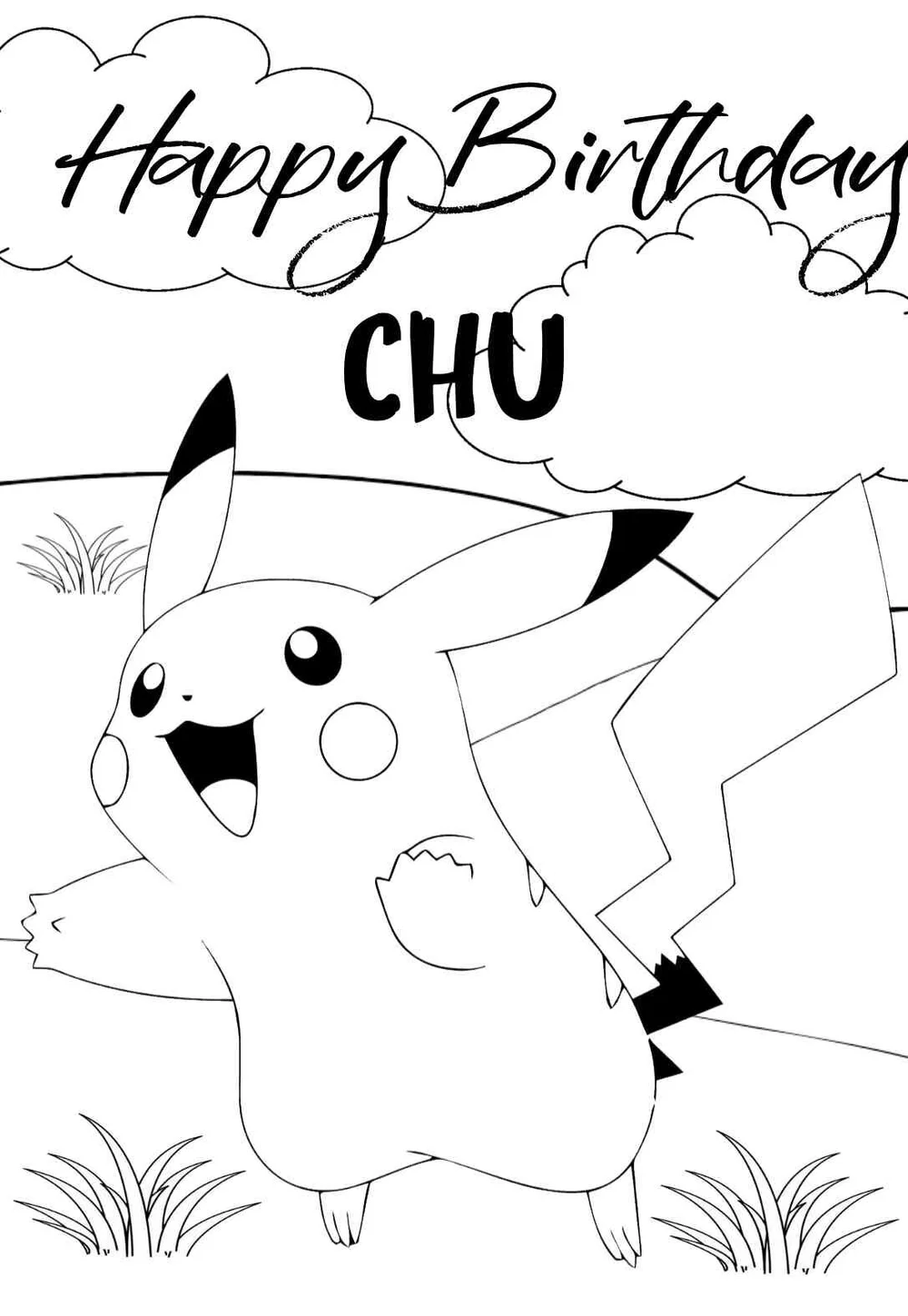 11 awesome pokemon birthday coloring pages cards free printbirthday cards
