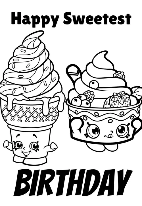 10 of the Cutest Shopkins Birthday Coloring Pages &amp; Cards (free ...