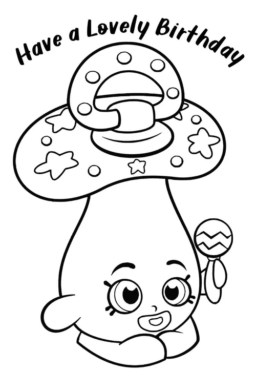 10 of the Cutest Shopkins Birthday Coloring Pages &amp; Cards (free) — PRINTBIRTHDAY.CARDS