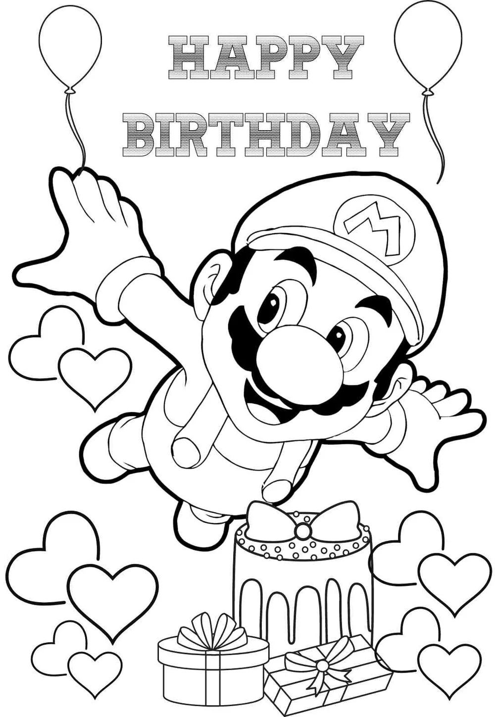 Nintendo Birthday Cards Printbirthday Cards
