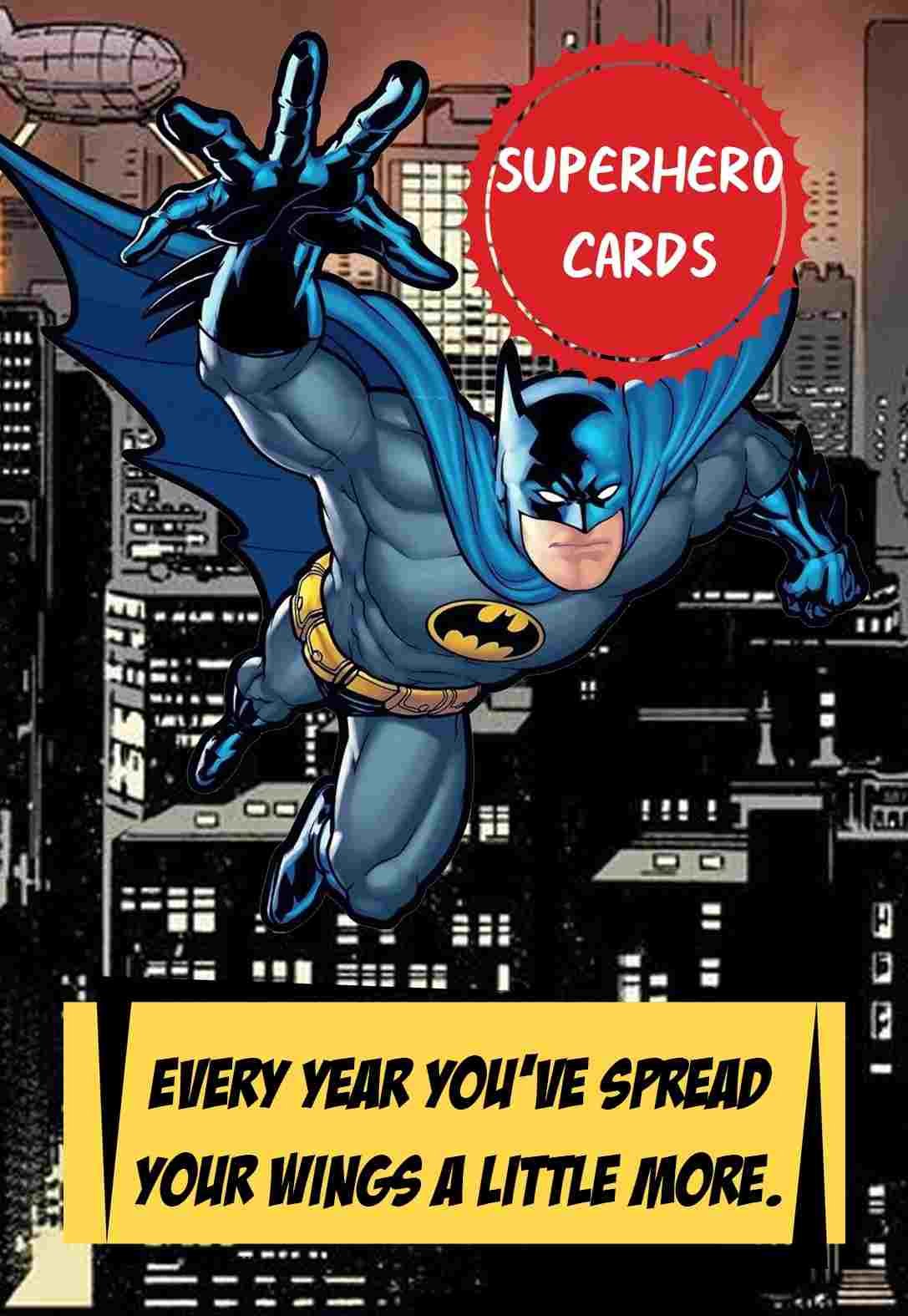 Superhero Birthday Cards