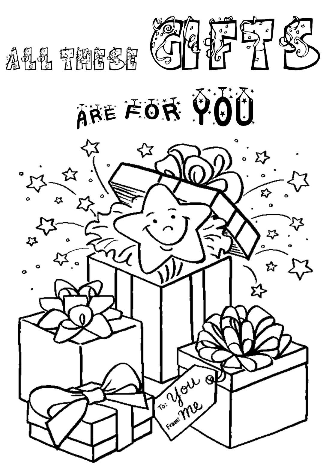 Нарисовать подарки ребенку. Подарок раскраска для детей. Новогодние подарки раскраска. Подарок рисунок. Раскраска "с днем рождения!".