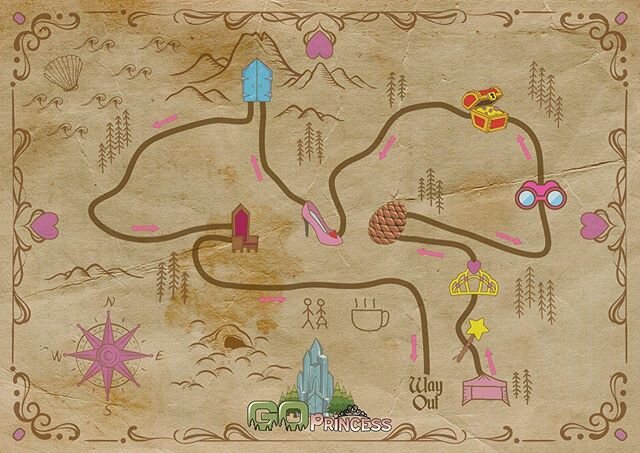 💖SNEAK PREVIEW 💖 
Go Princess coming soon! 👑 A sneak preview into our very special story book. Can you find your way around our Enchanted forest using your map, completing 8 magical princess chapters along the way. Go princess is coming very soon 