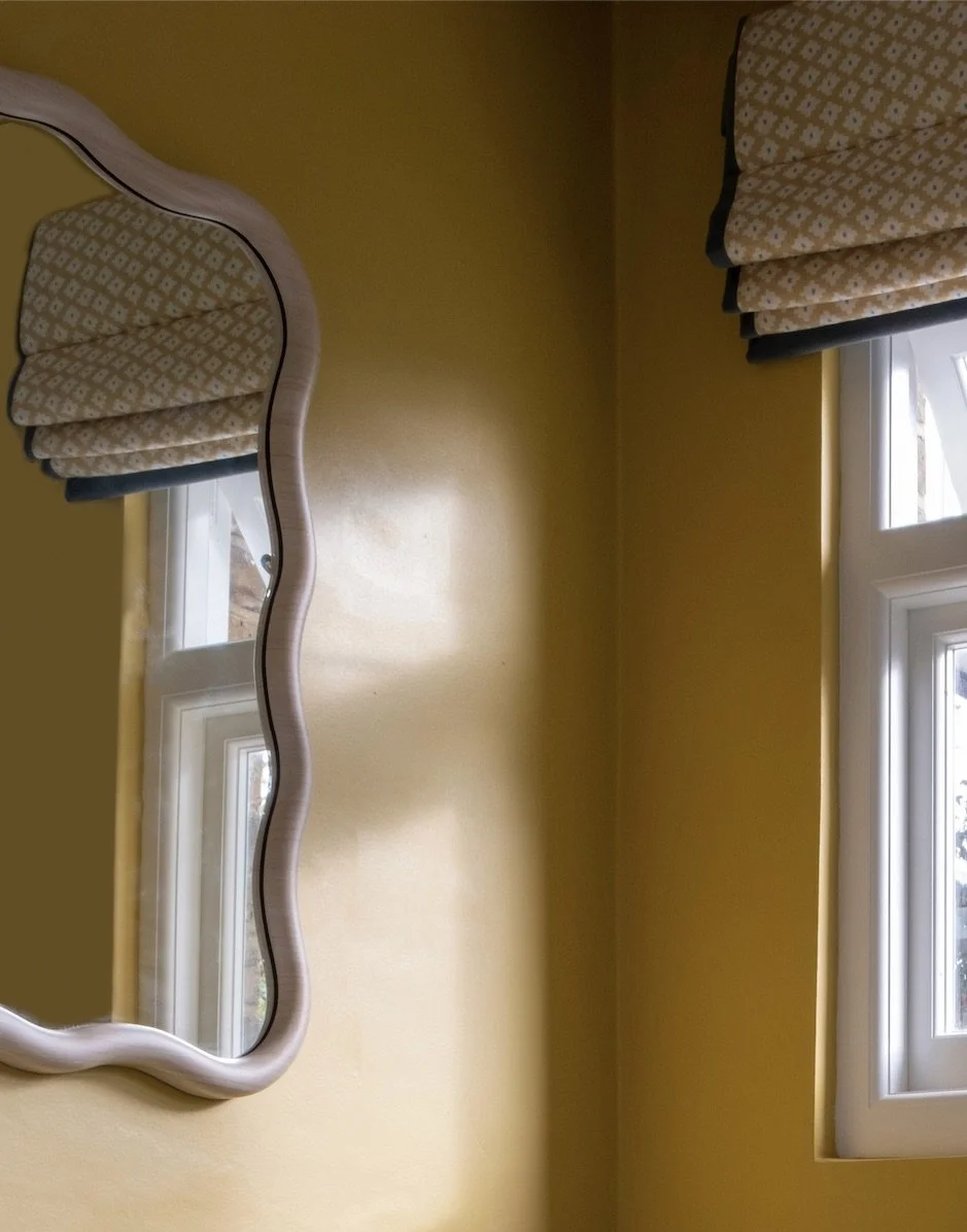 Bathroom paint, blinds and lighting