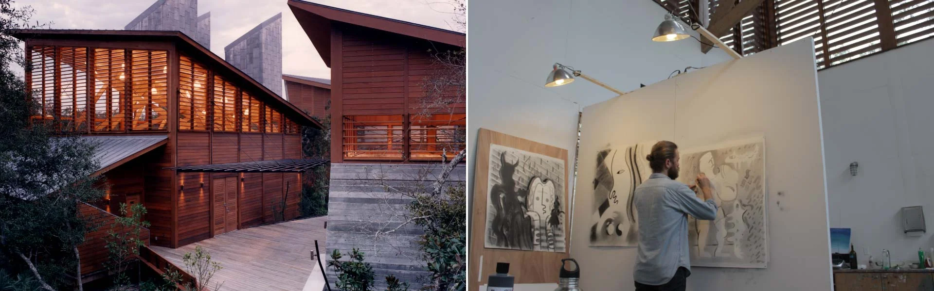 An amazing campus nestled in lush Florida ecology with a large, killer studio and 24 hr access.