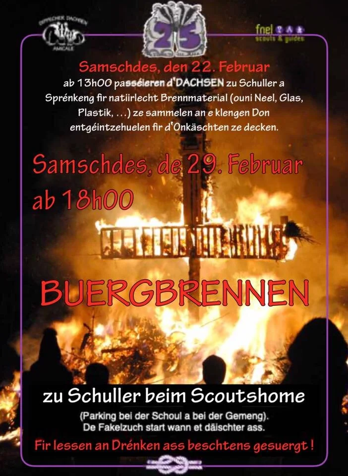 Buergbrennen zu Schuller