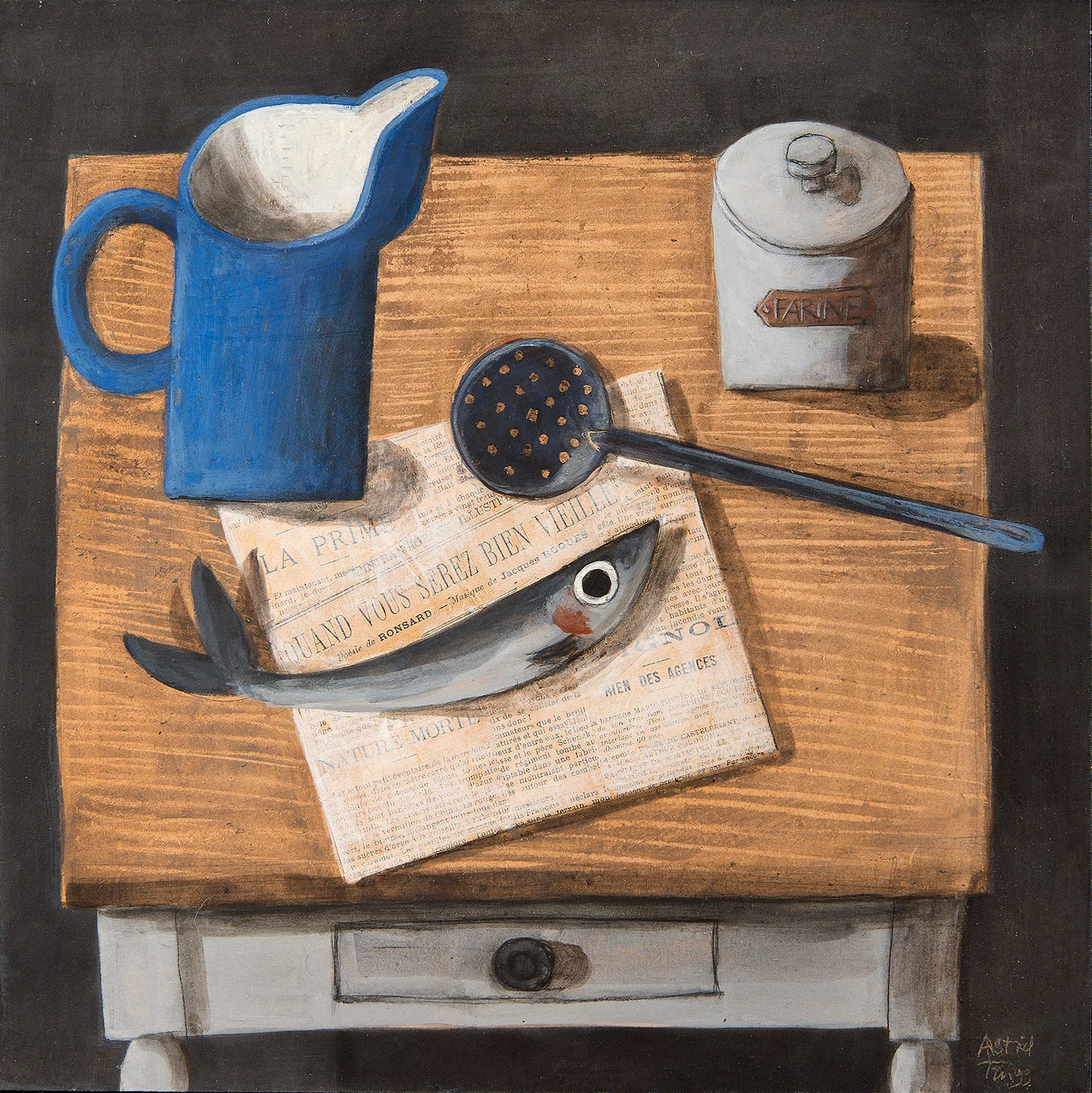 Still life with flour jar - SOLD