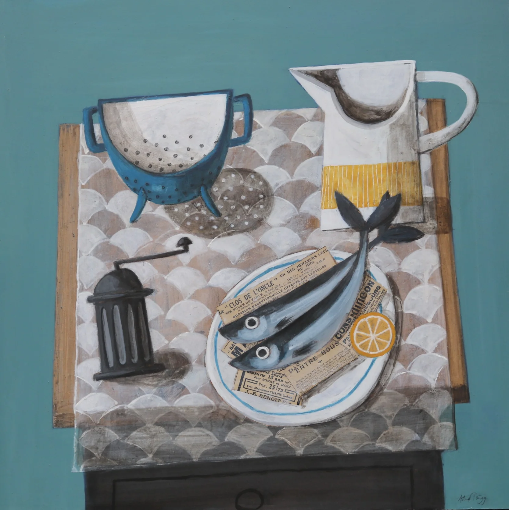 Two fish with a jug - SOLD