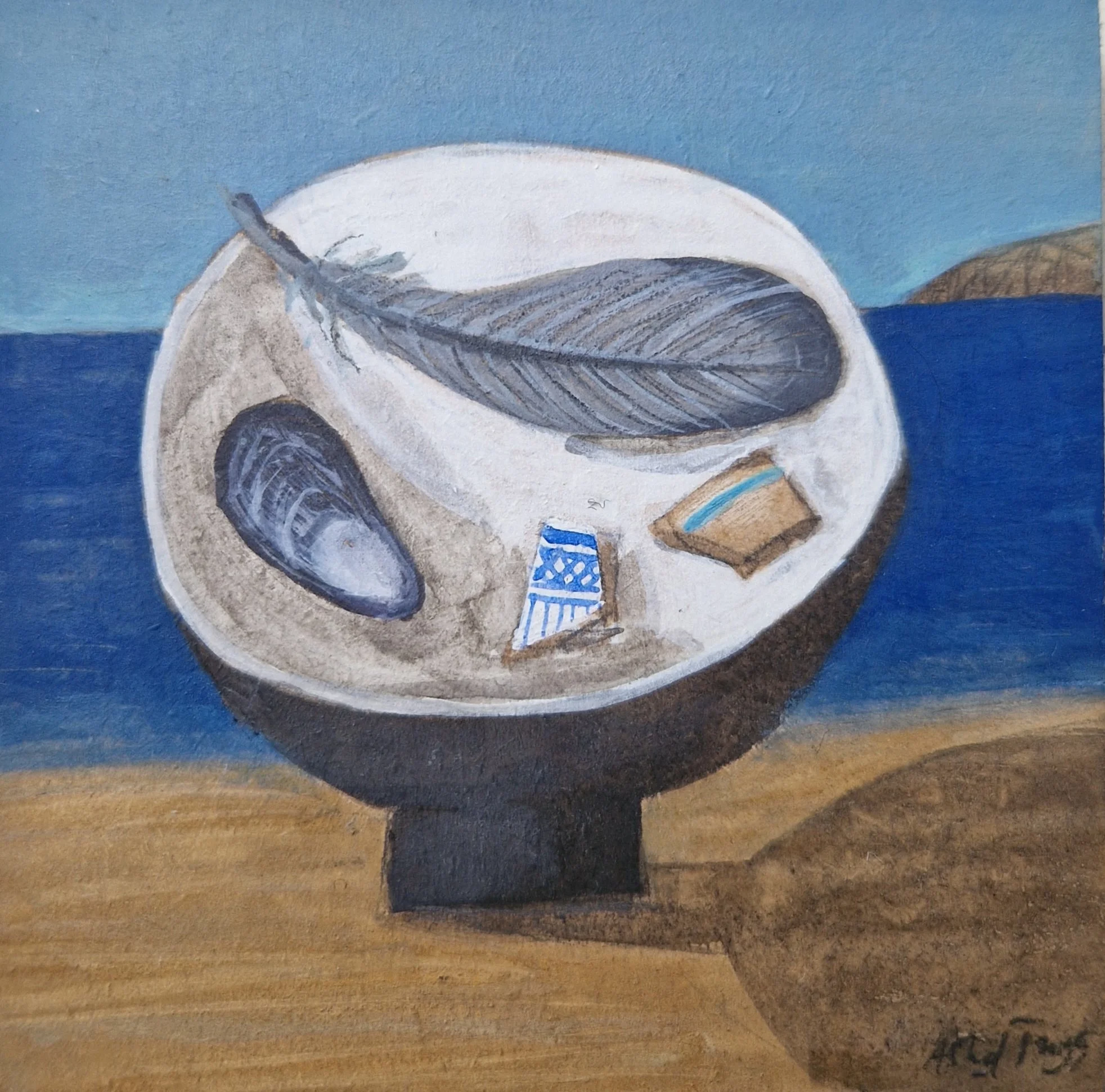 Finds From a Beach Walk | 10cm x 10cm