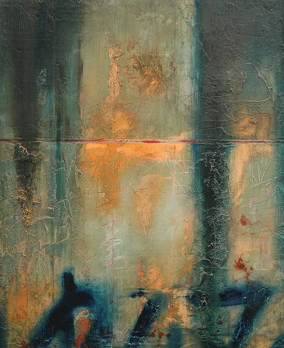 Force Majeure, an abstract painting by Irish artist Tracy Sweeney.