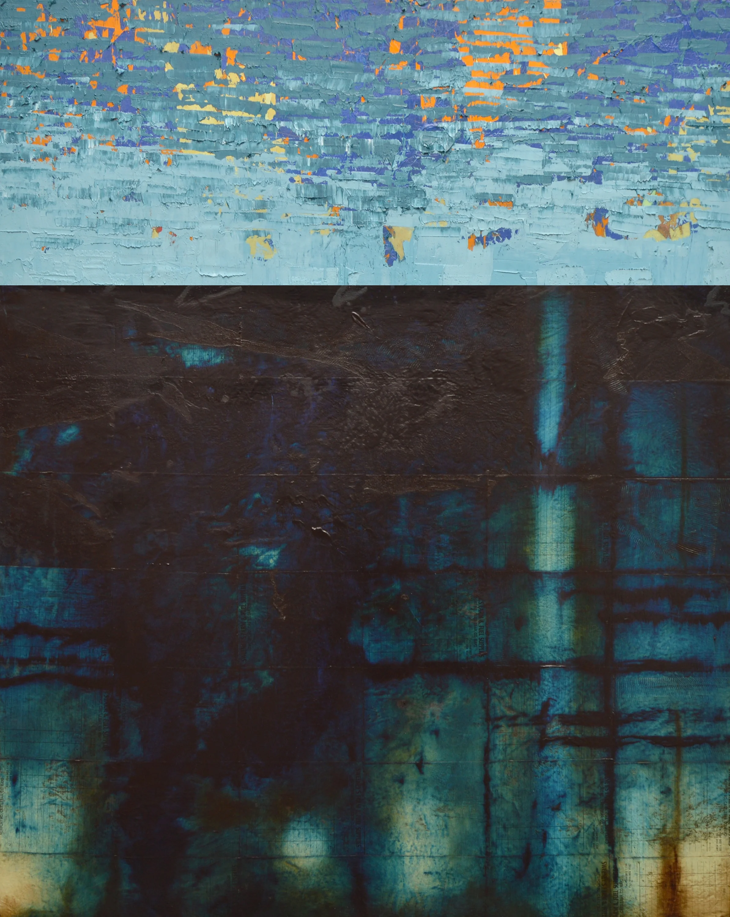 Reflections II, an abstract painting by Tracy Sweeney