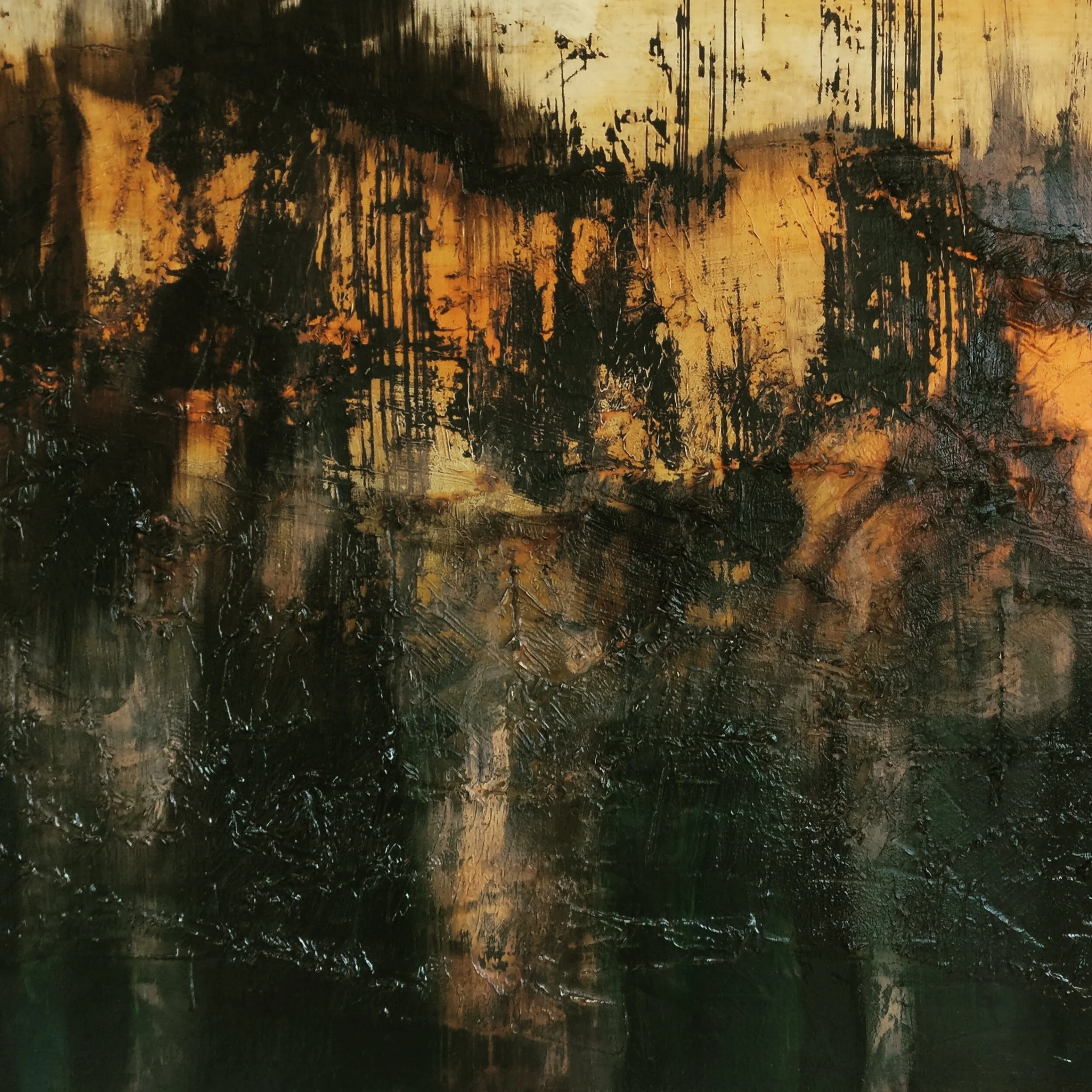 Equus, 2019, Oils and Marble Dust on Wood, by Tracy Sweeney