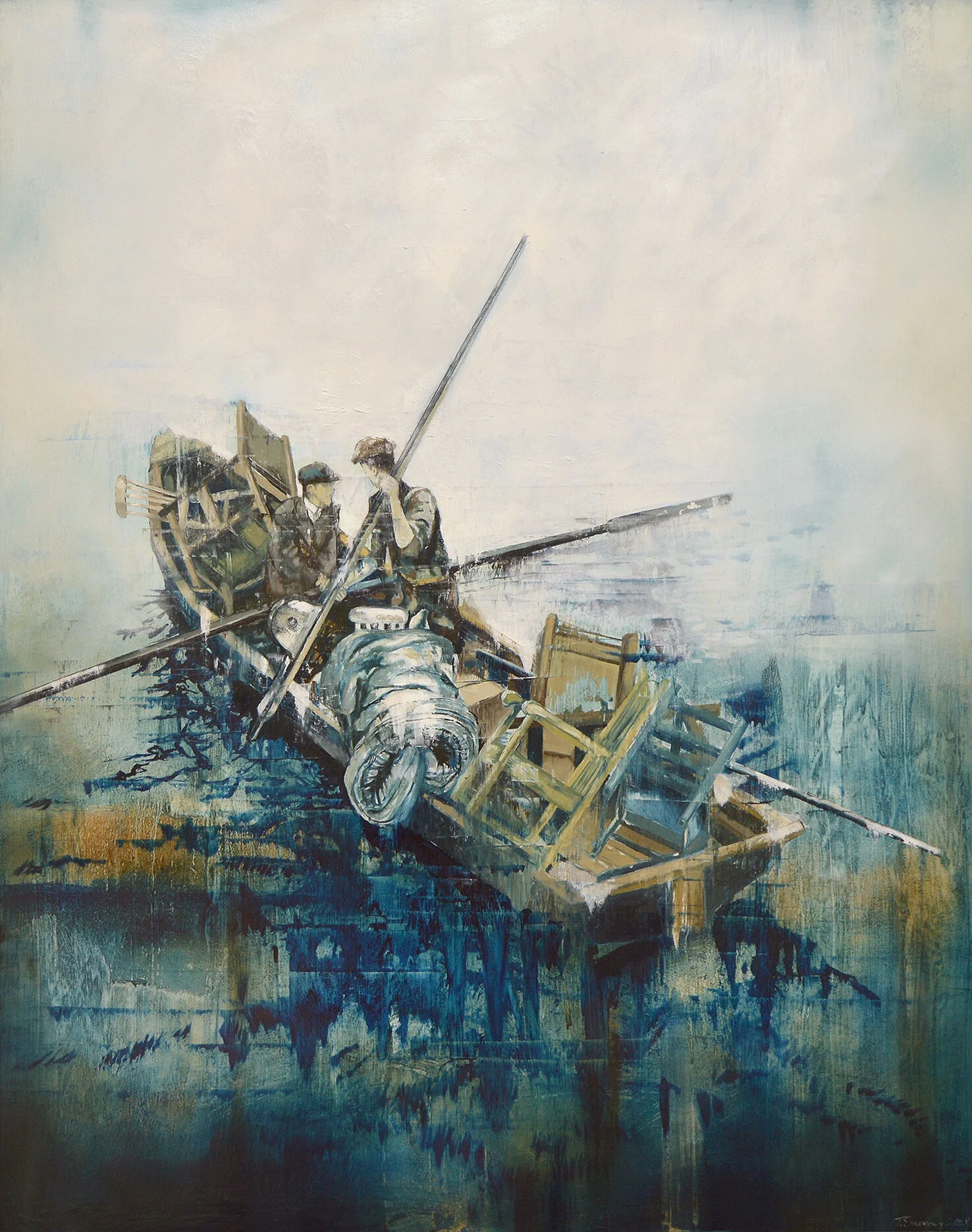 Quagmire II, 2019, Oils on Wood, by Tracy Sweeney