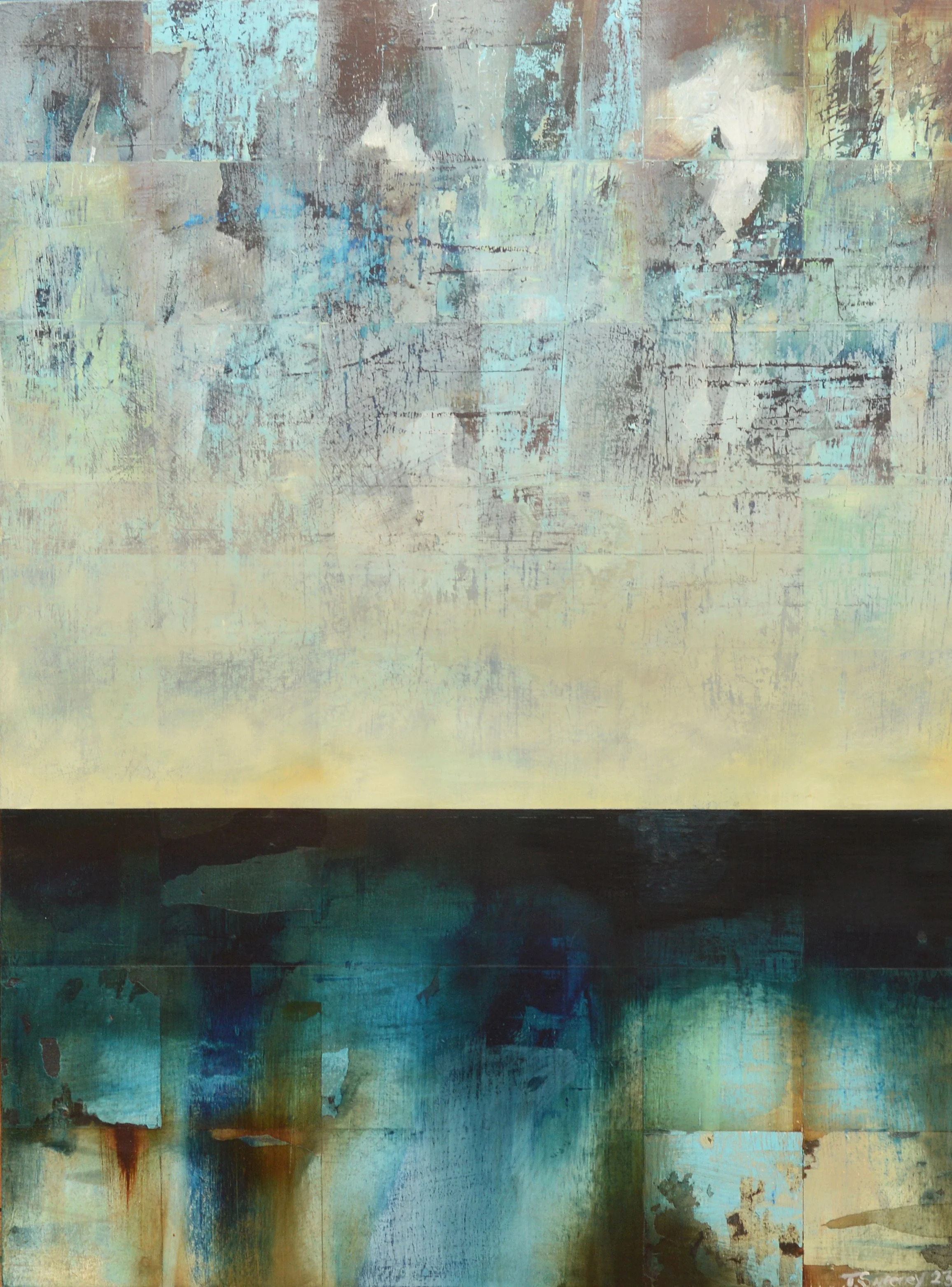 Dawn Breaks, an abstract painting by Tracy Sweeney