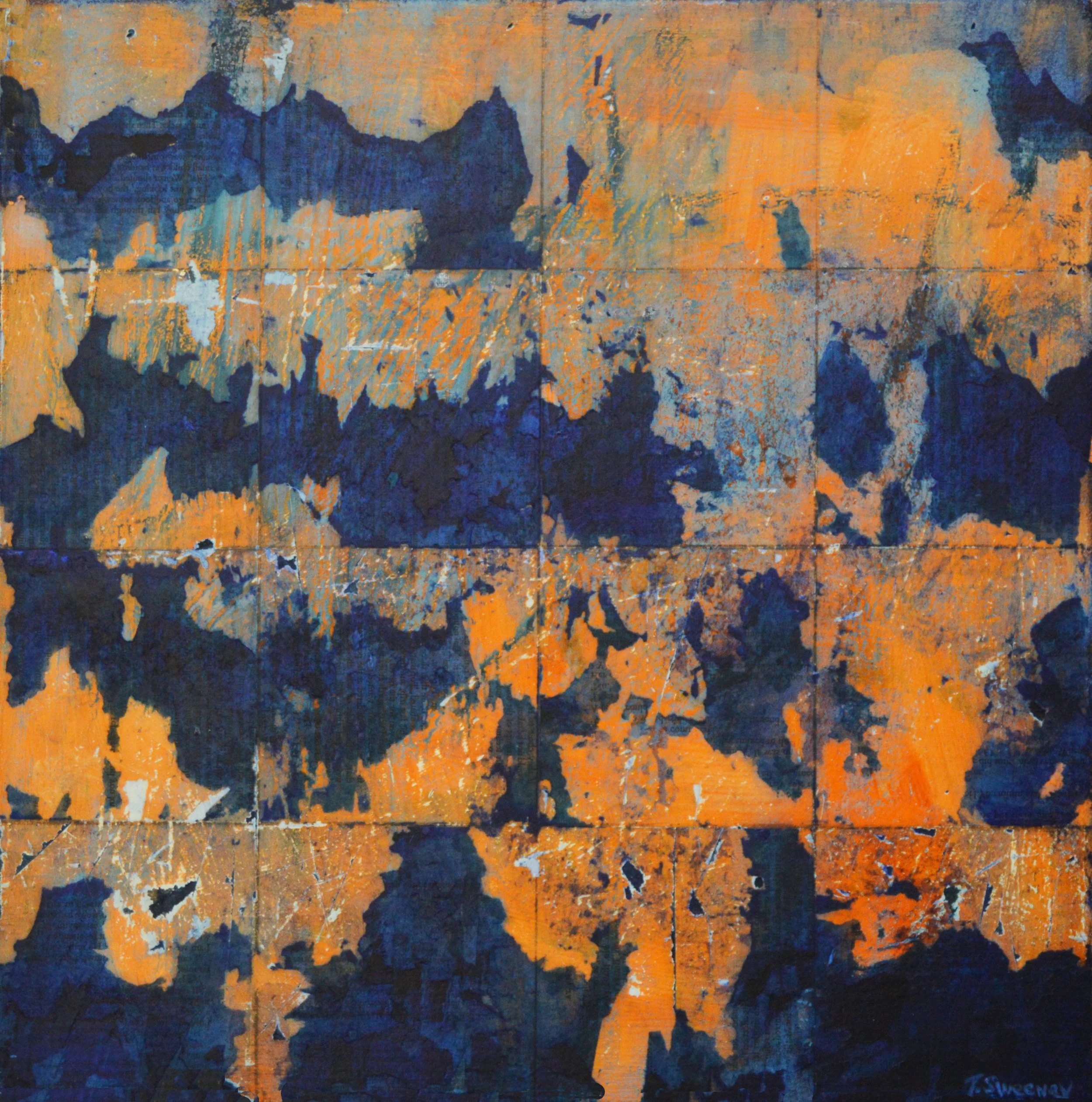 Two Horizons, abstract painting by Tracy Sweeney