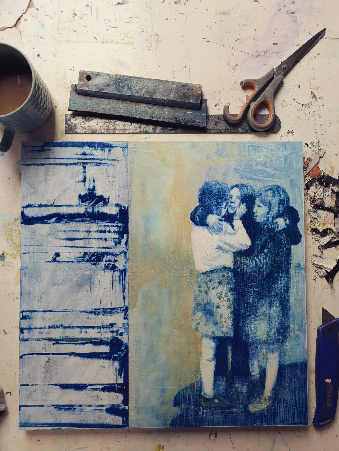 Still making decisions on this wee one....
.
.
#workinprogress #irisharchitecture #irishabstractart #irishcontemporaryart #tracysweeneyartist