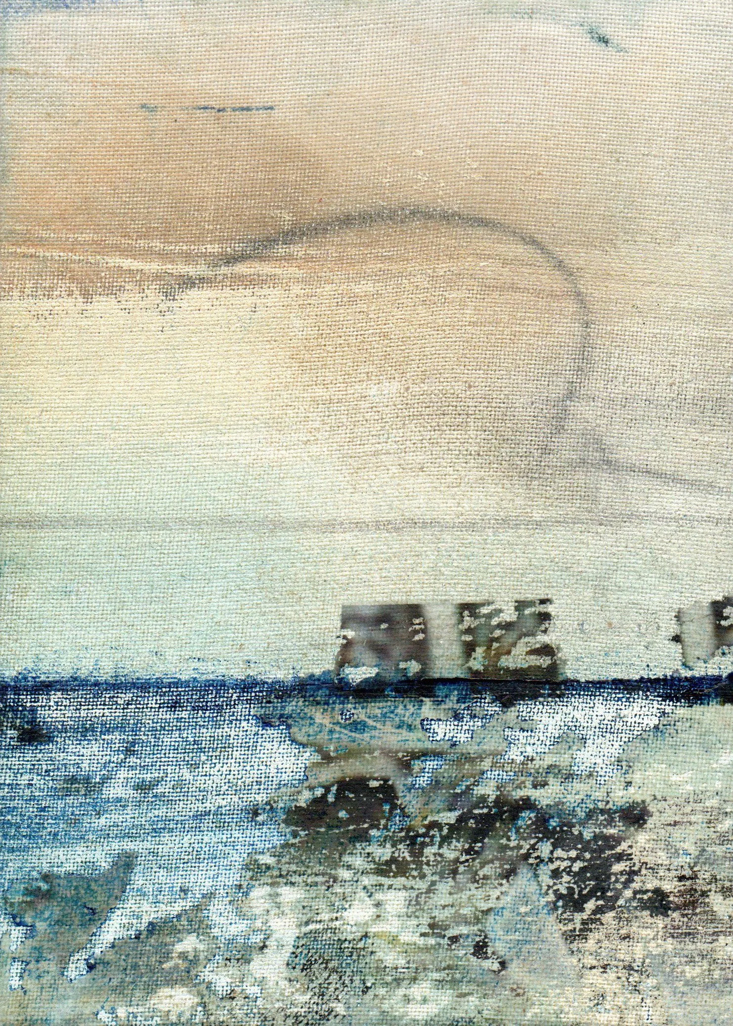 Trace Remains, abstract painting by Tracy Sweeney