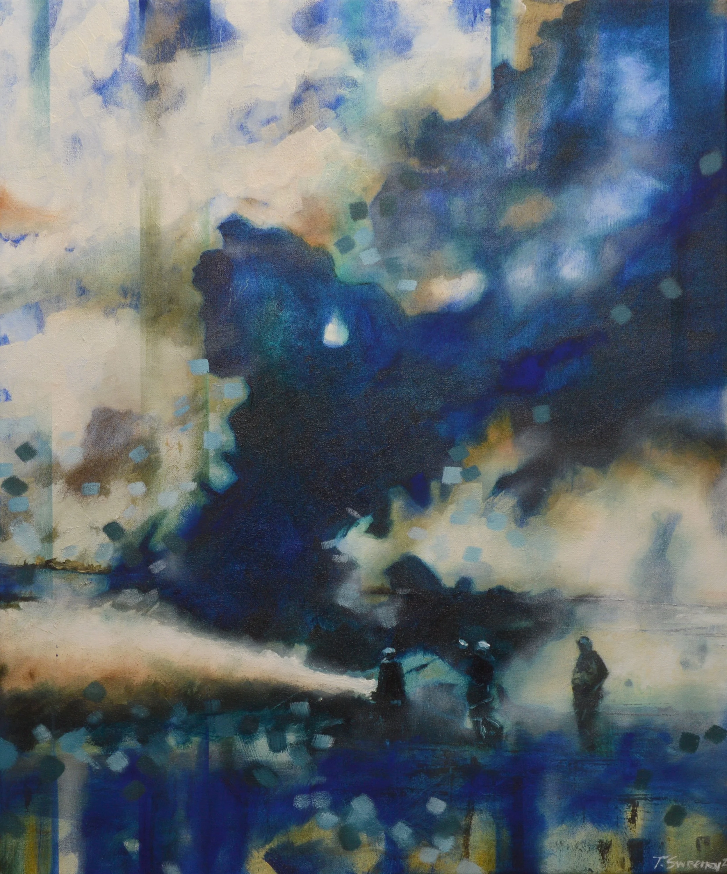 Flame Throwers, 2019, oils on canvas, by Tracy Sweeney