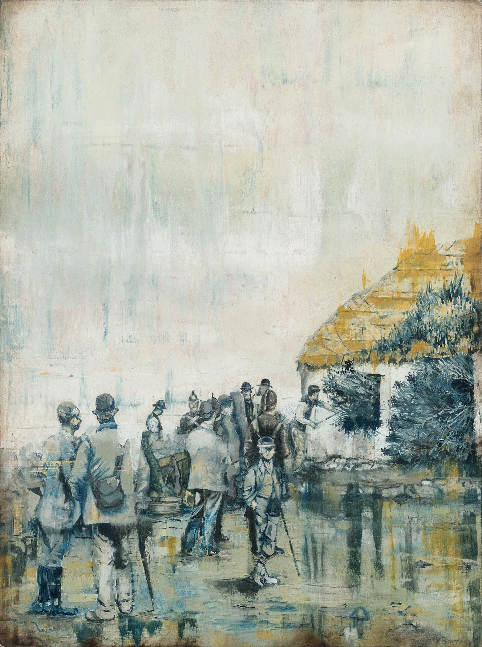 Hedge Fund, 2019, Oils on Wood, by Tracy Sweeney