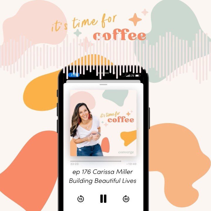 Do you have a creative dream that you are putting off? My friend Carissa is on It&rsquo;s time for coffee podcast this week sharing her story of how she started using her creative gifts to help others and in turn create a beautiful career for herself