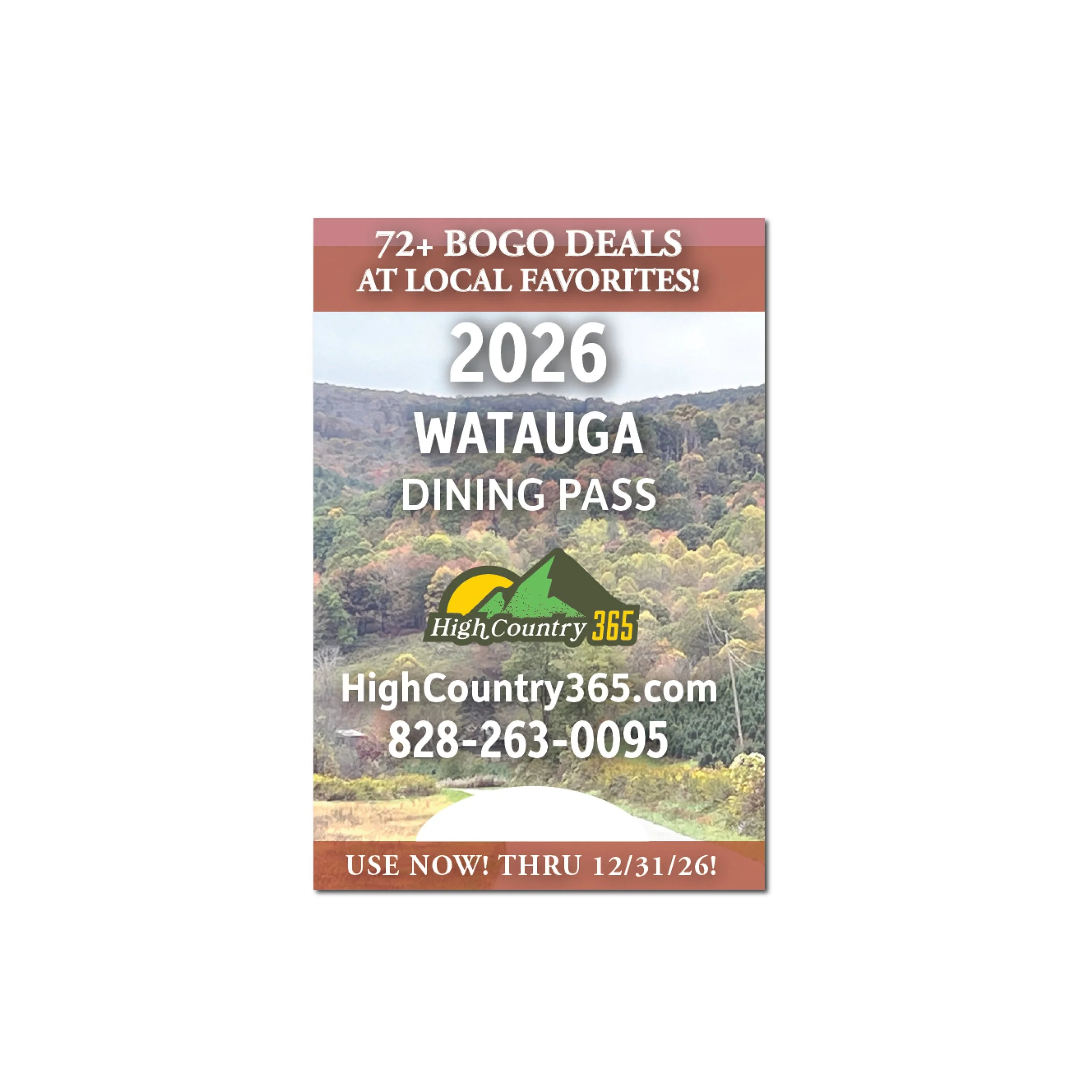 2026 Watauga Dining Pass