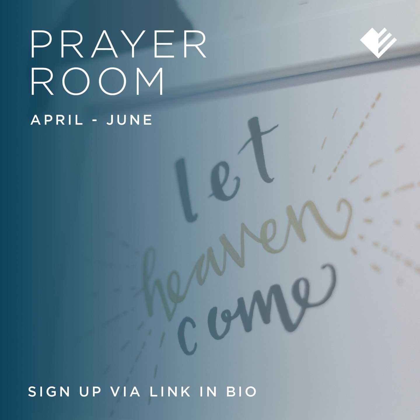 Please use the link in our bio to book a slot in the prayer room between now and June.