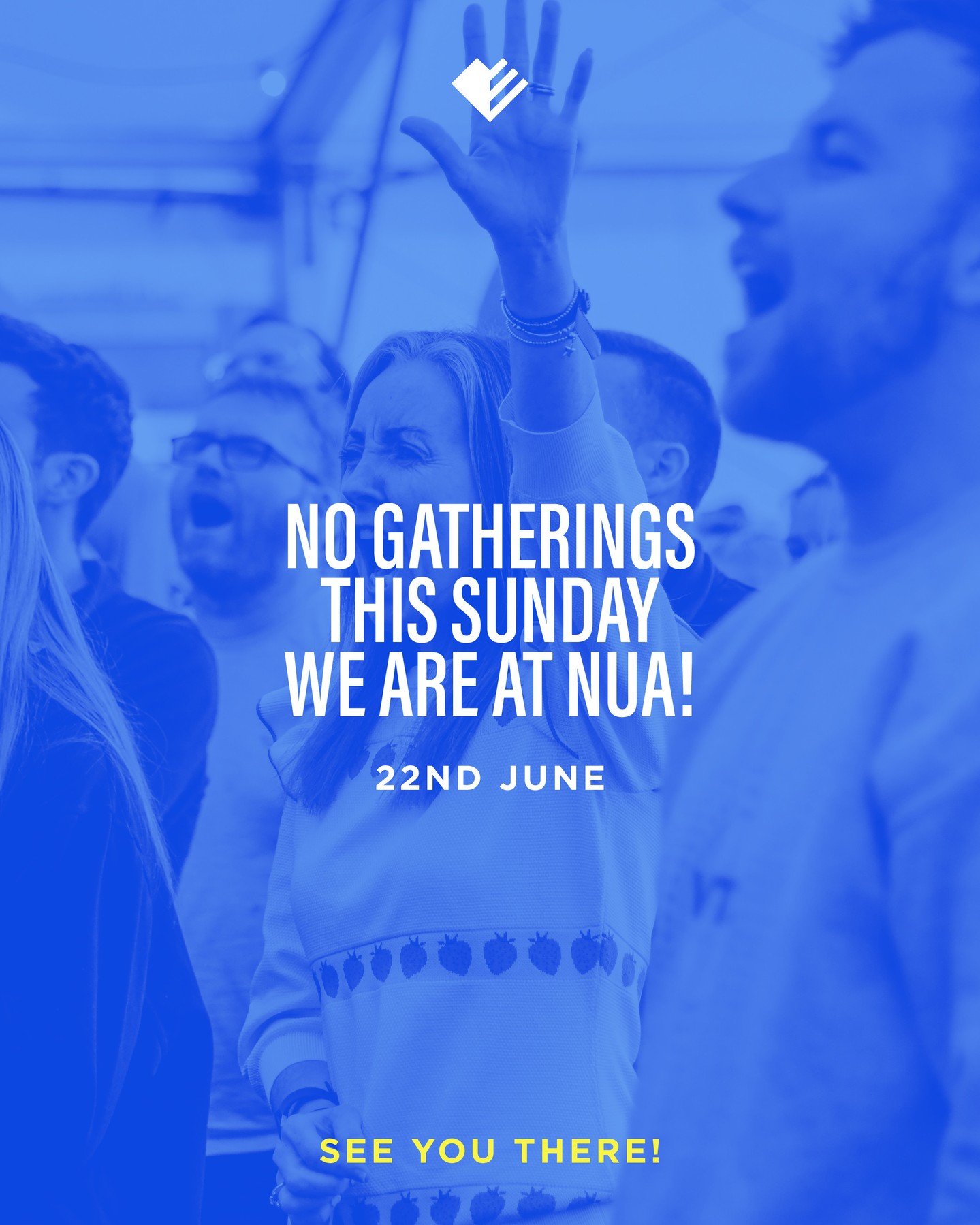 There will be no Sunday Gatherings next week as we will be down at NUA. ⁠
⁠
18+ tickets are still available via the link in our bio, including Sunday only tickets. We hope to see you there 💙