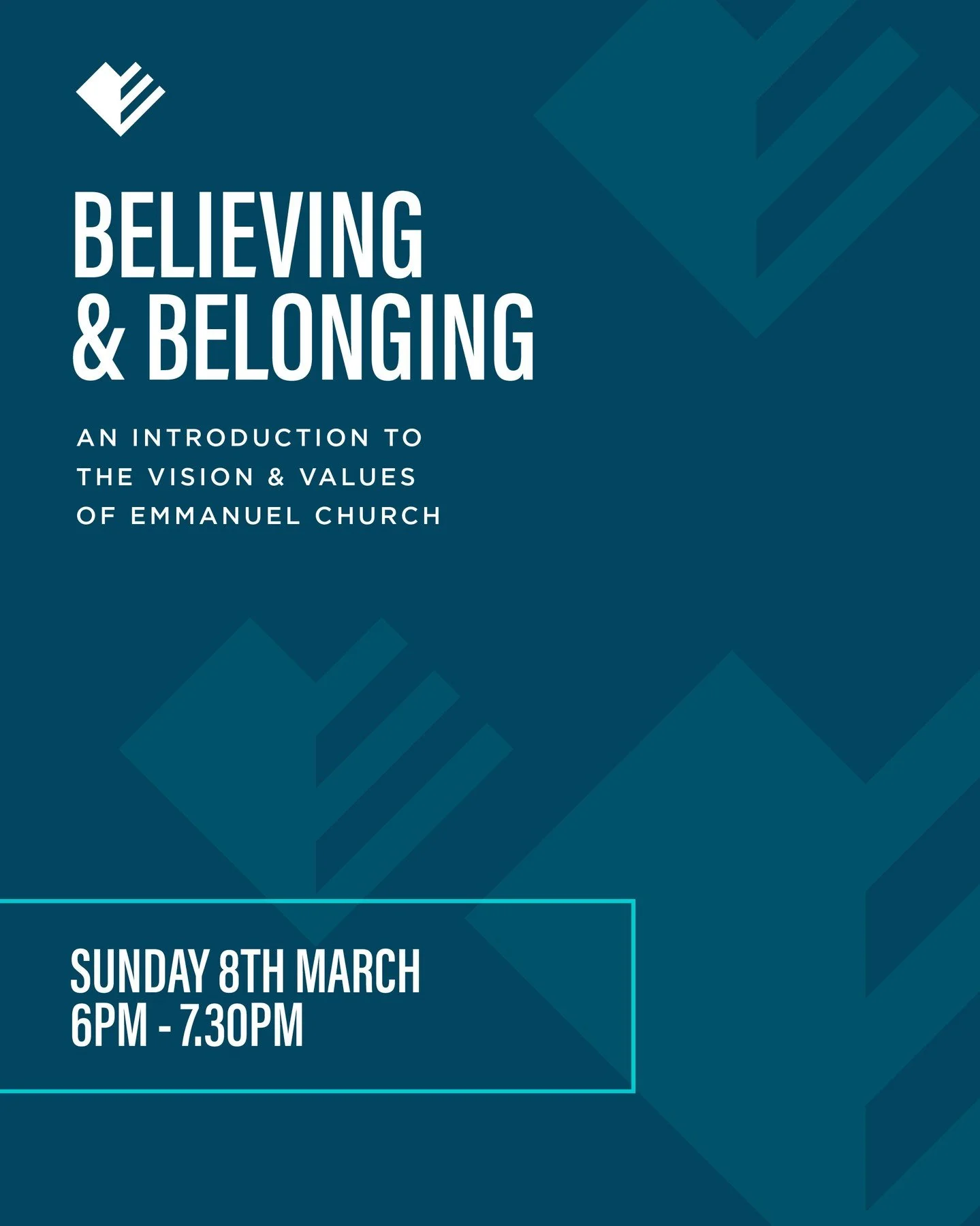 If you have been around Emmanuel over the past while and are considering making our church 'home', why not come along and hear our story to date, the vision and values God has placed on our heart, the key practices we desire to live by as a church co