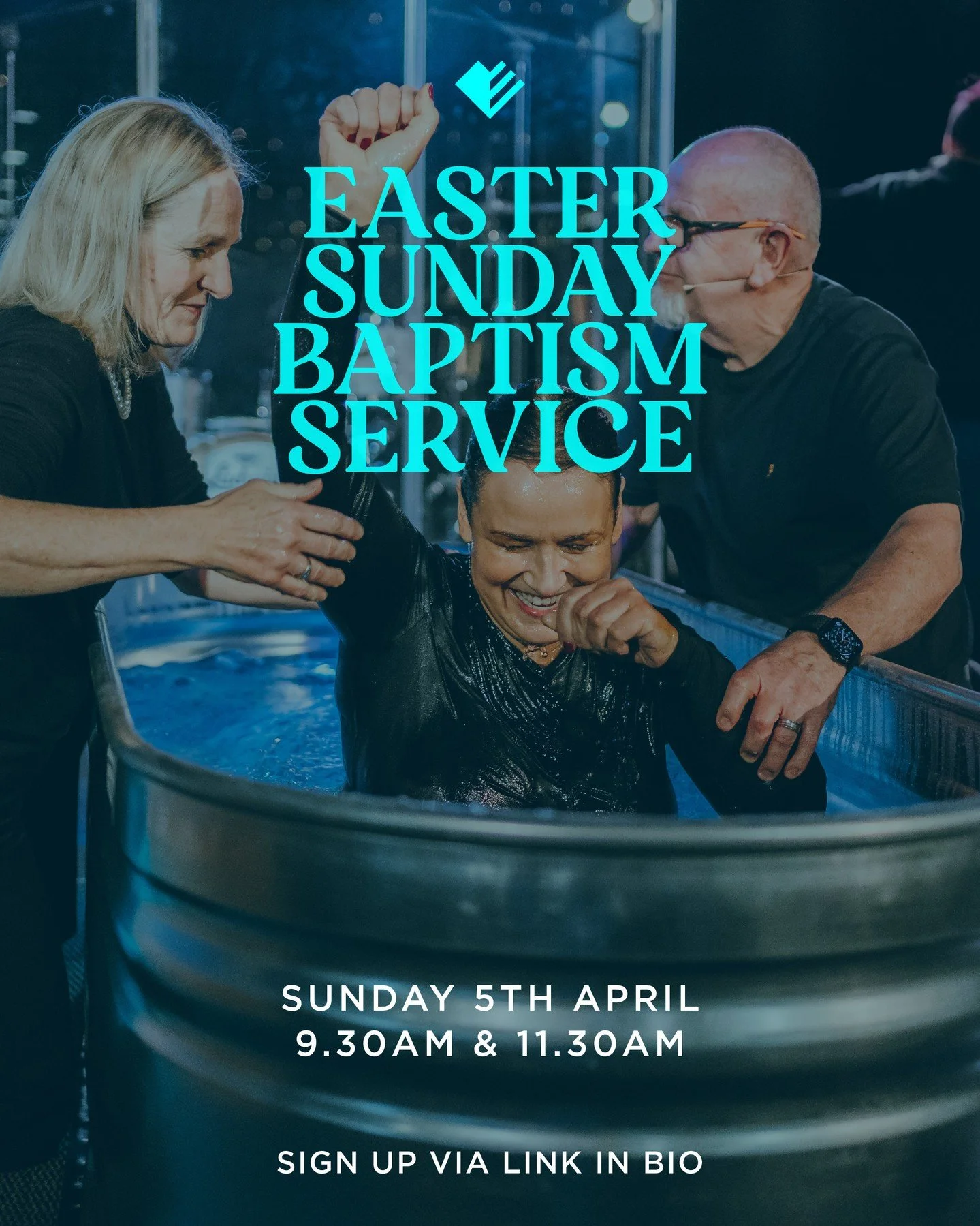 If you are considering being baptised our next baptism service is on Easter Sunday, 5th April at our 9:30am and 11:20am gatherings. ⁠
⁠
Baptism is a great next step for those who have decided to start a new life with Jesus. Sign up to be baptised via