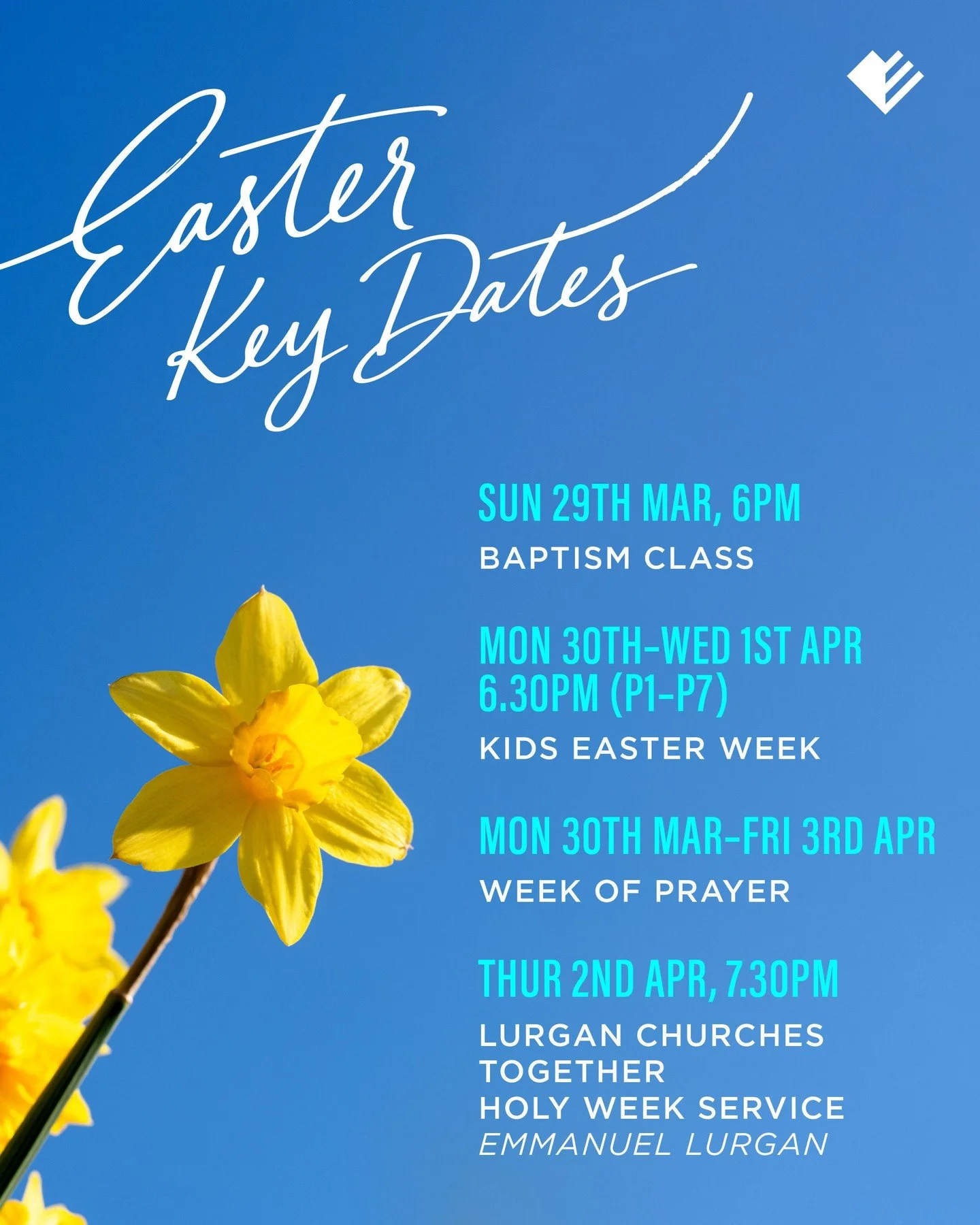 Easter key dates 🌼