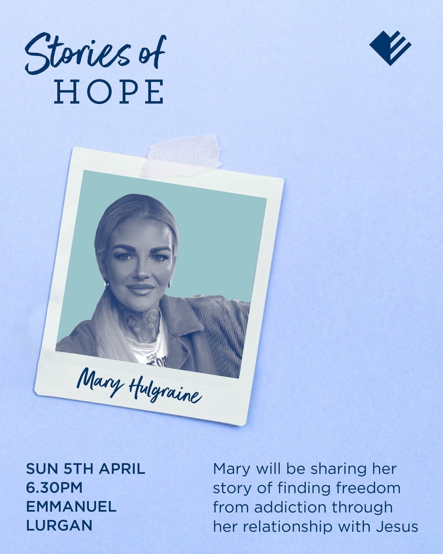 Join us this Easter Sunday for Stories of Hope with Mary Hulgraine.⁠
⁠
Mary&rsquo;s powerful testimony is a moving reminder that no one is beyond hope and no addiction is too strong for the power of God.⁠
⁠
Whether you&rsquo;re struggling with addict