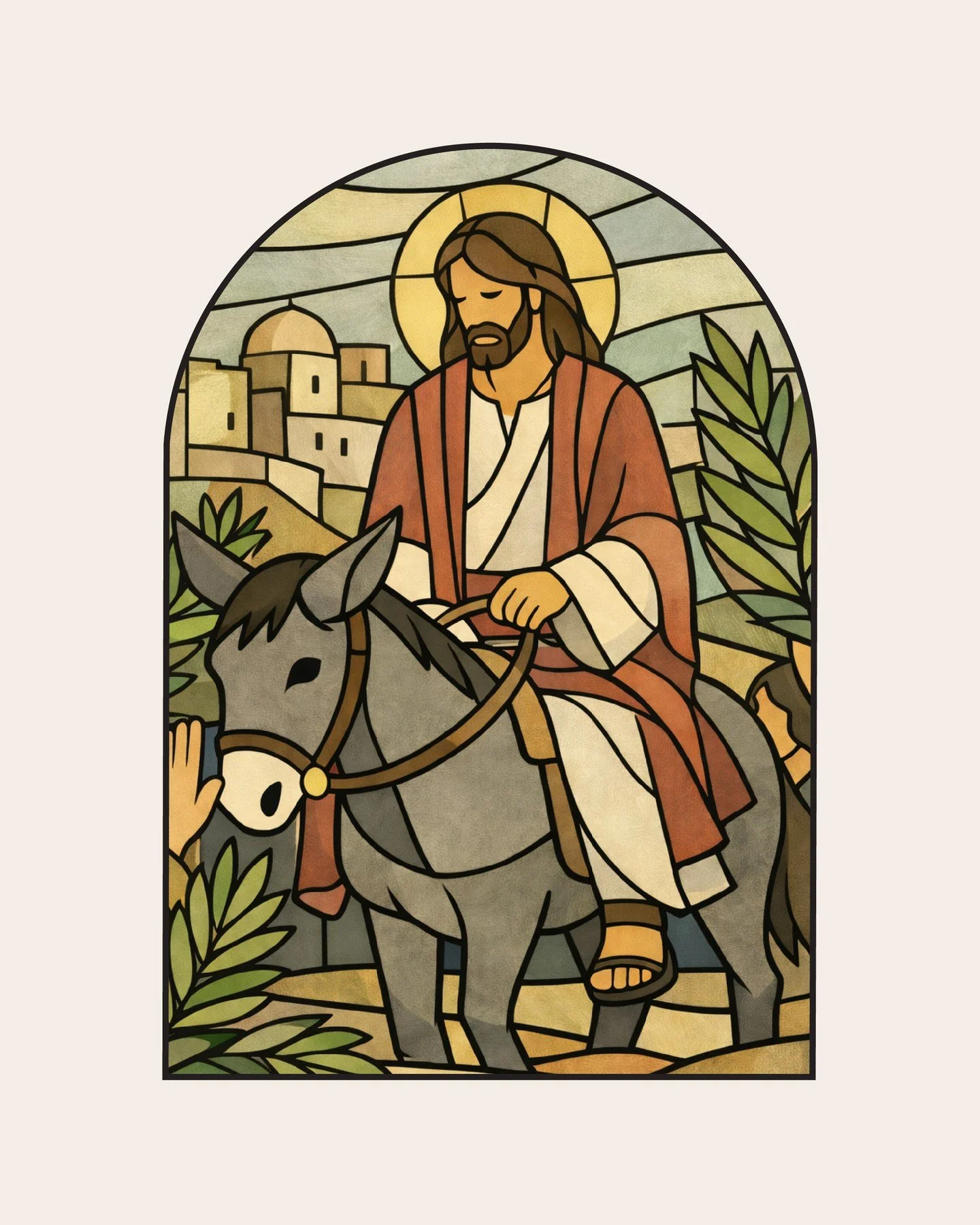 Hosanna! 🌿 Blessed is He who comes in the name of the Lord! 🌿⁠
⁠
Today we celebrate Palm Sunday, we remember Christ's triumphal entry into Jerusalem on a donkey&rsquo;s colt and we are struck again by his humility and servant heart. ⁠
⁠
As we enter