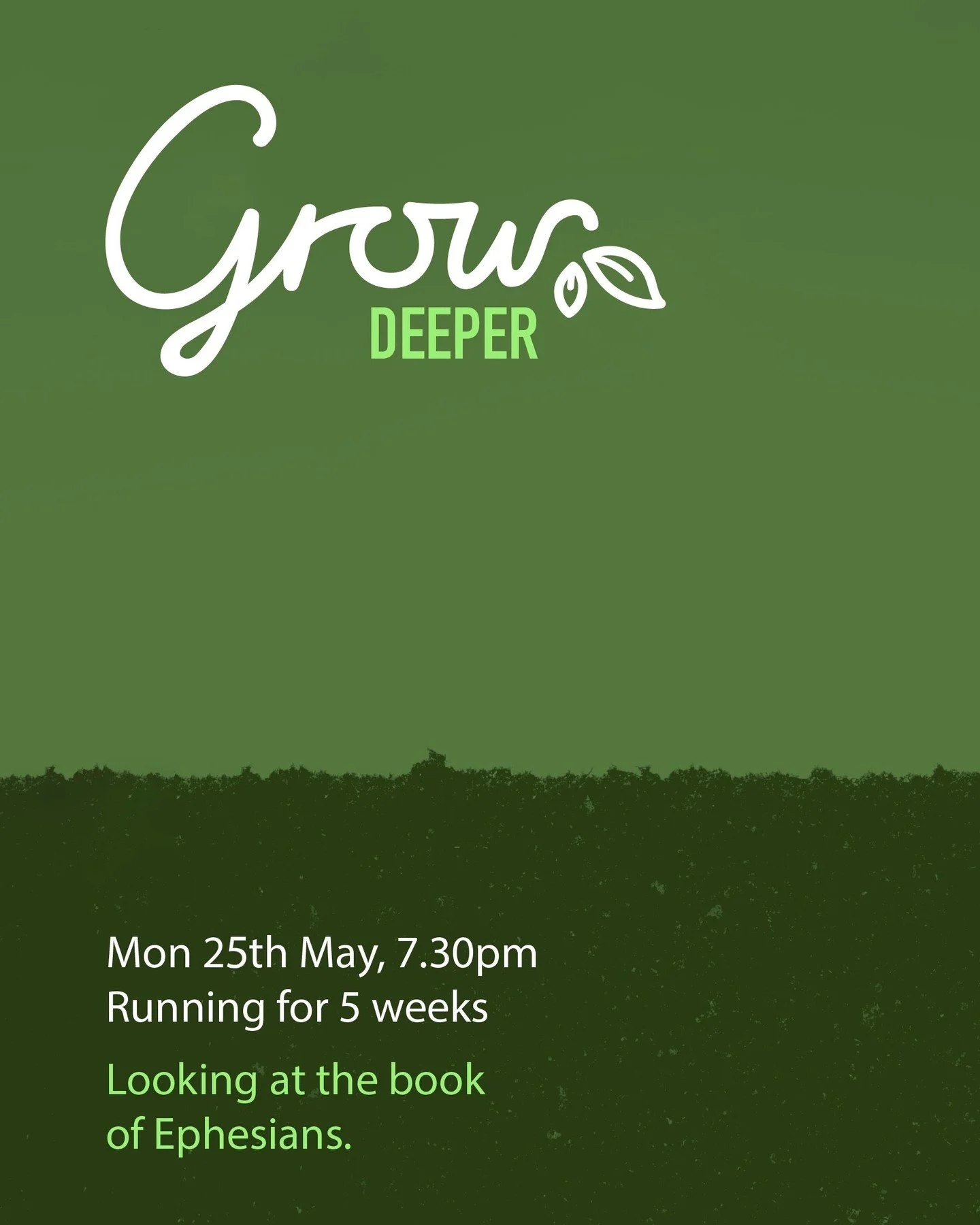 Join us for a 5-week journey through the book of Ephesians. Each evening will include Bible teaching and group discussion, with space to learn, ask questions and grow together. Open to everyone wanting to go deeper in the Bible.⁠
⁠
Sign up via the li