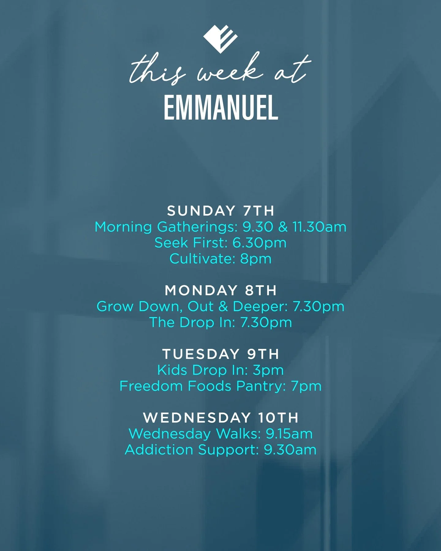 Check out what is happening this week at Emmanuel Lurgan!