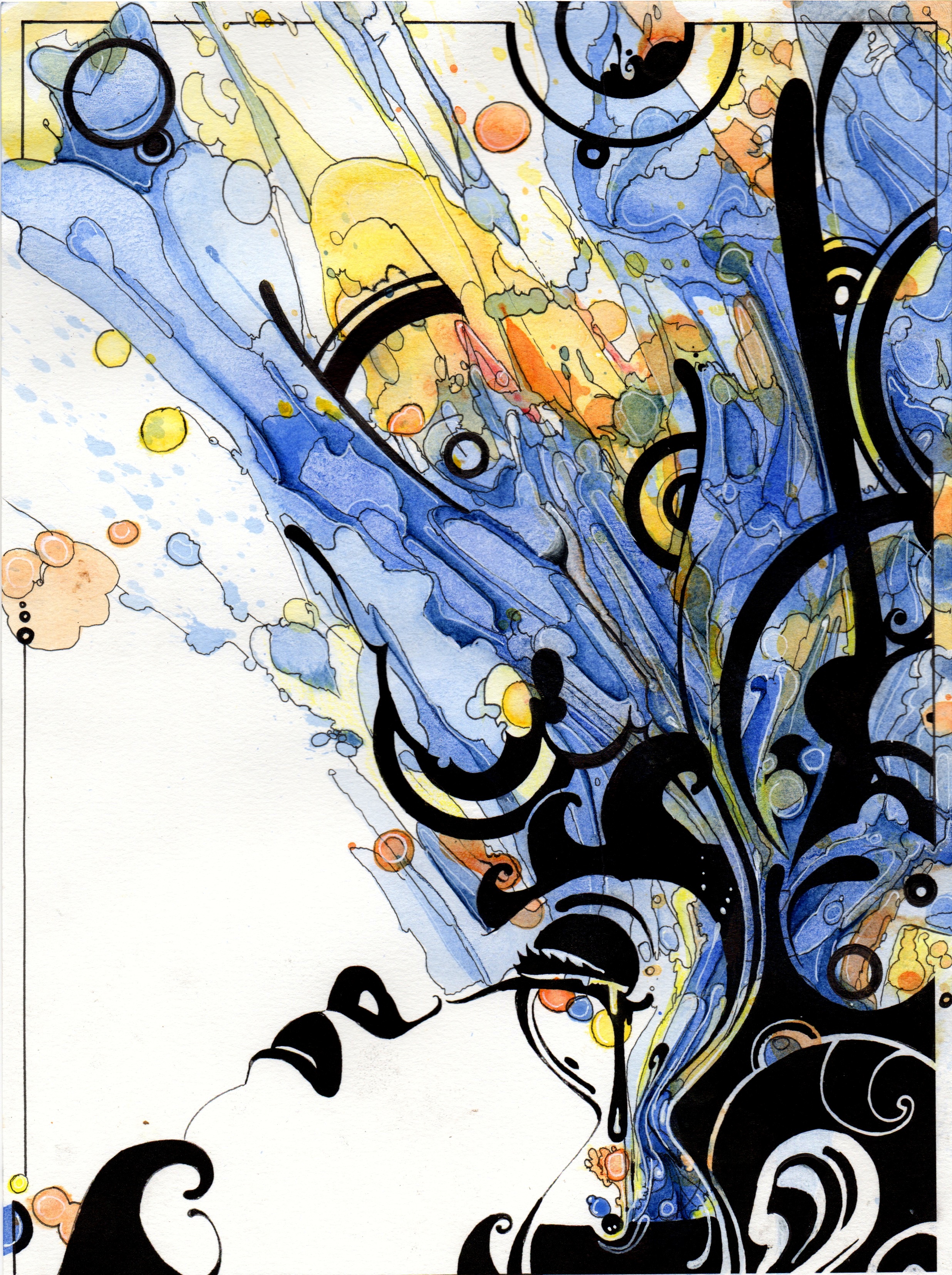 illustration colorex sur canson A4