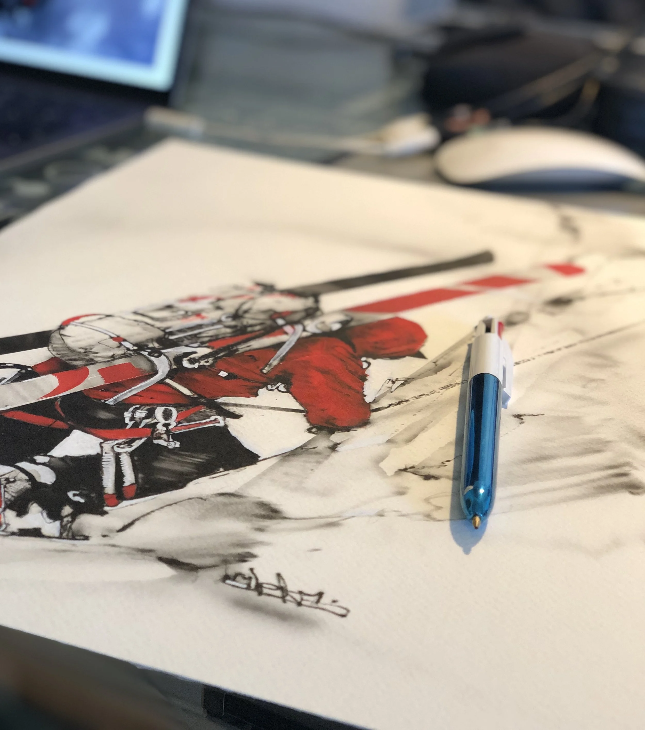 work in progress (aérographe A3)