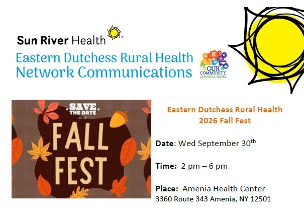 Dutchess: Eastern Dutchess Rural Health 2026 Fall Fest
