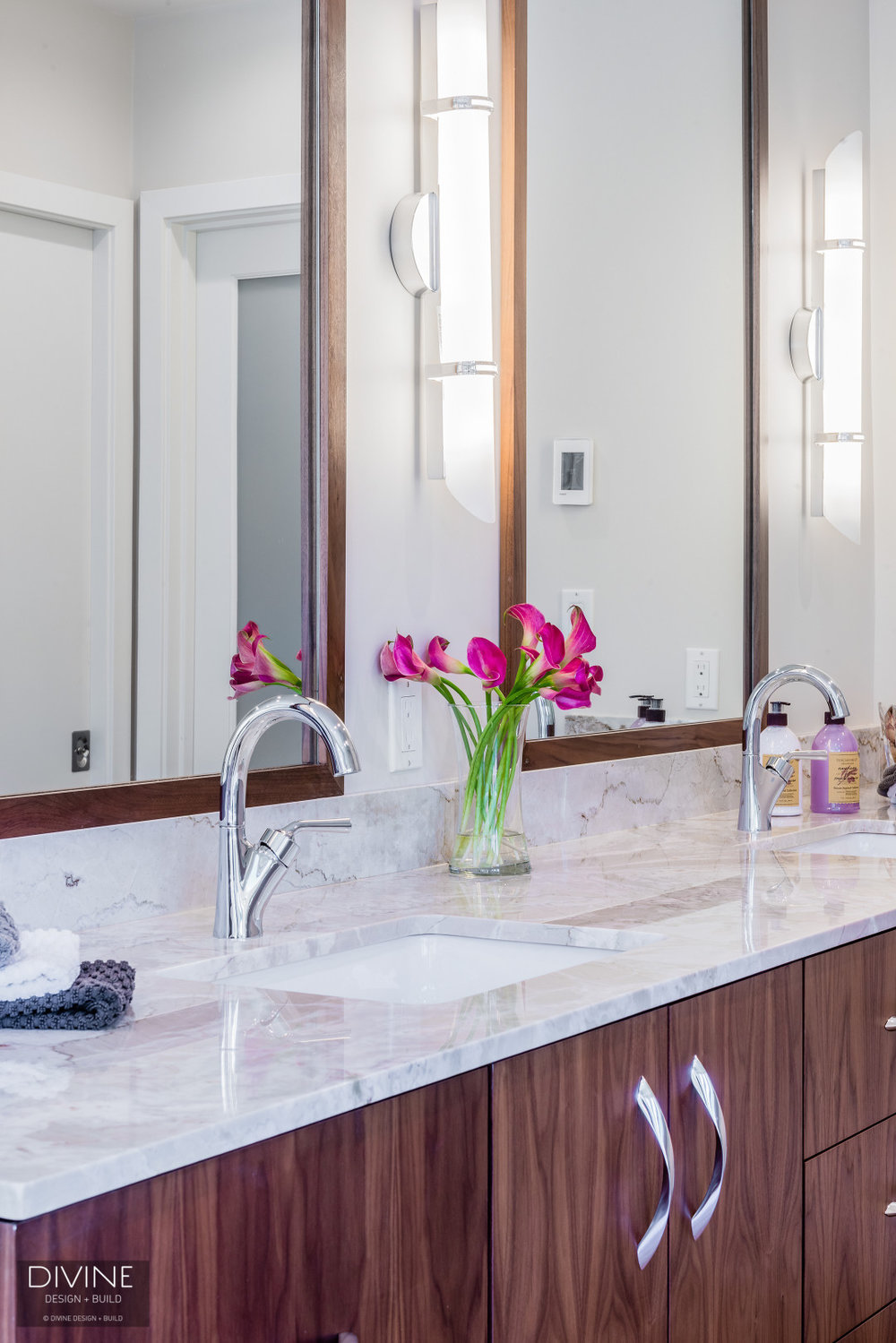 Boston Lincoln Contemporay Transitional Bathroom Divine Design Build