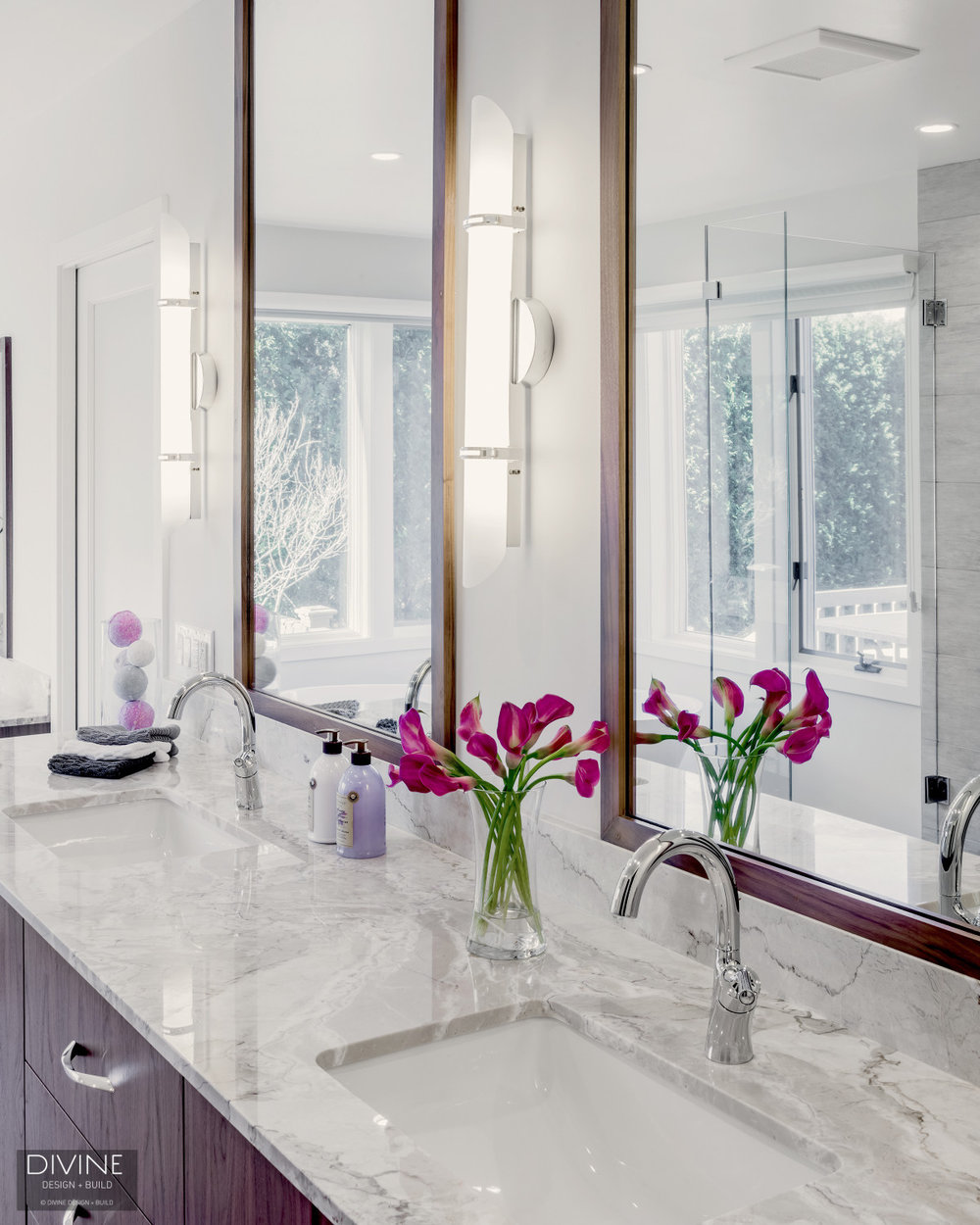Boston Lincoln Contemporay Transitional Bathroom Divine Design Build