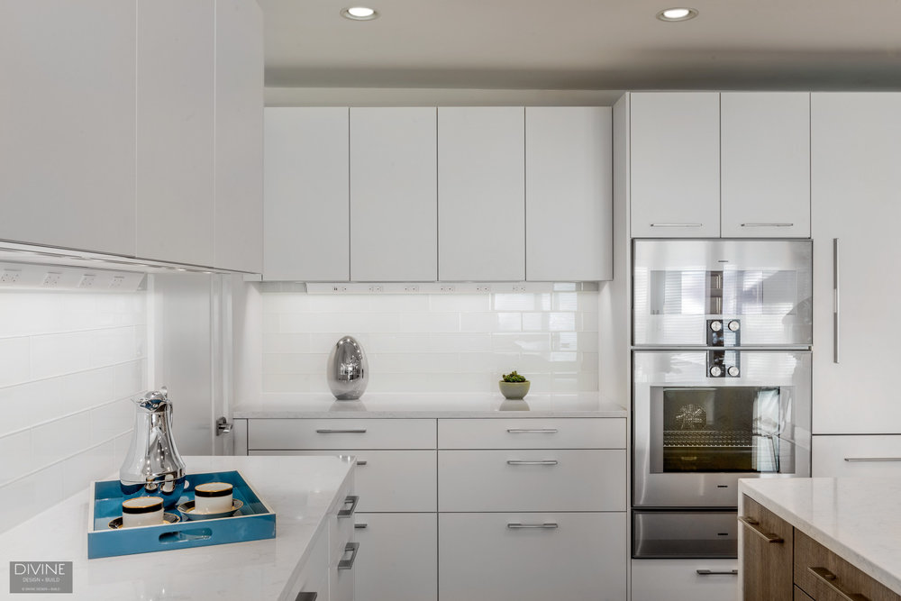 Boston Newton Contemporary Leicht, Flat Panel Kitchen Cabinets White