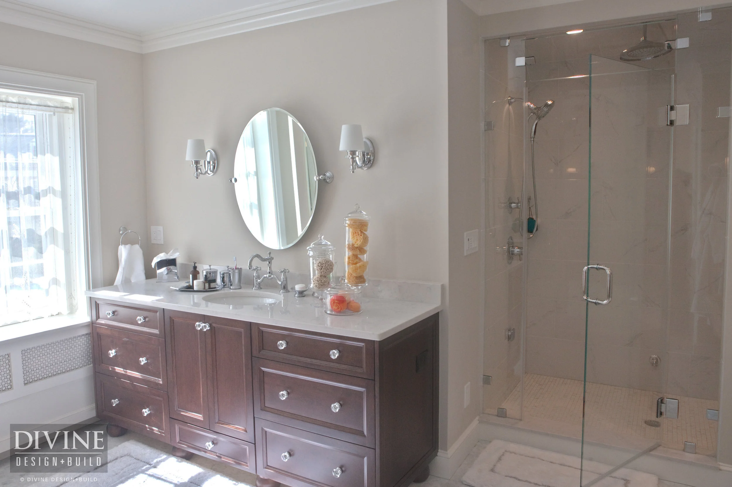 Boston Brookline Elegant Traditional Master Bathroom Suite