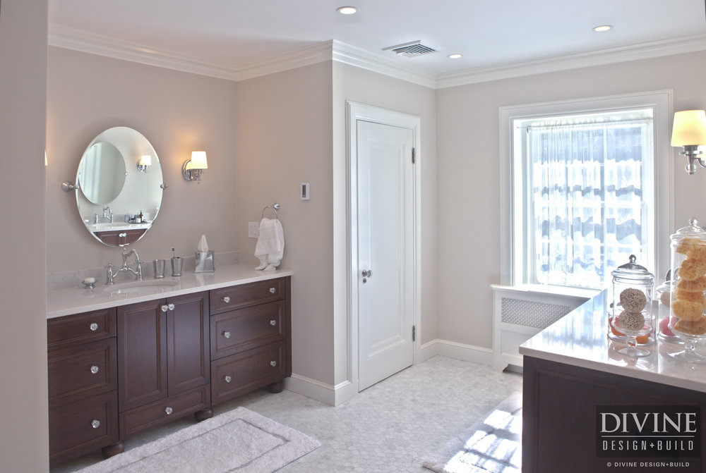 Boston Brookline Elegant Traditional Master Bathroom Suite
