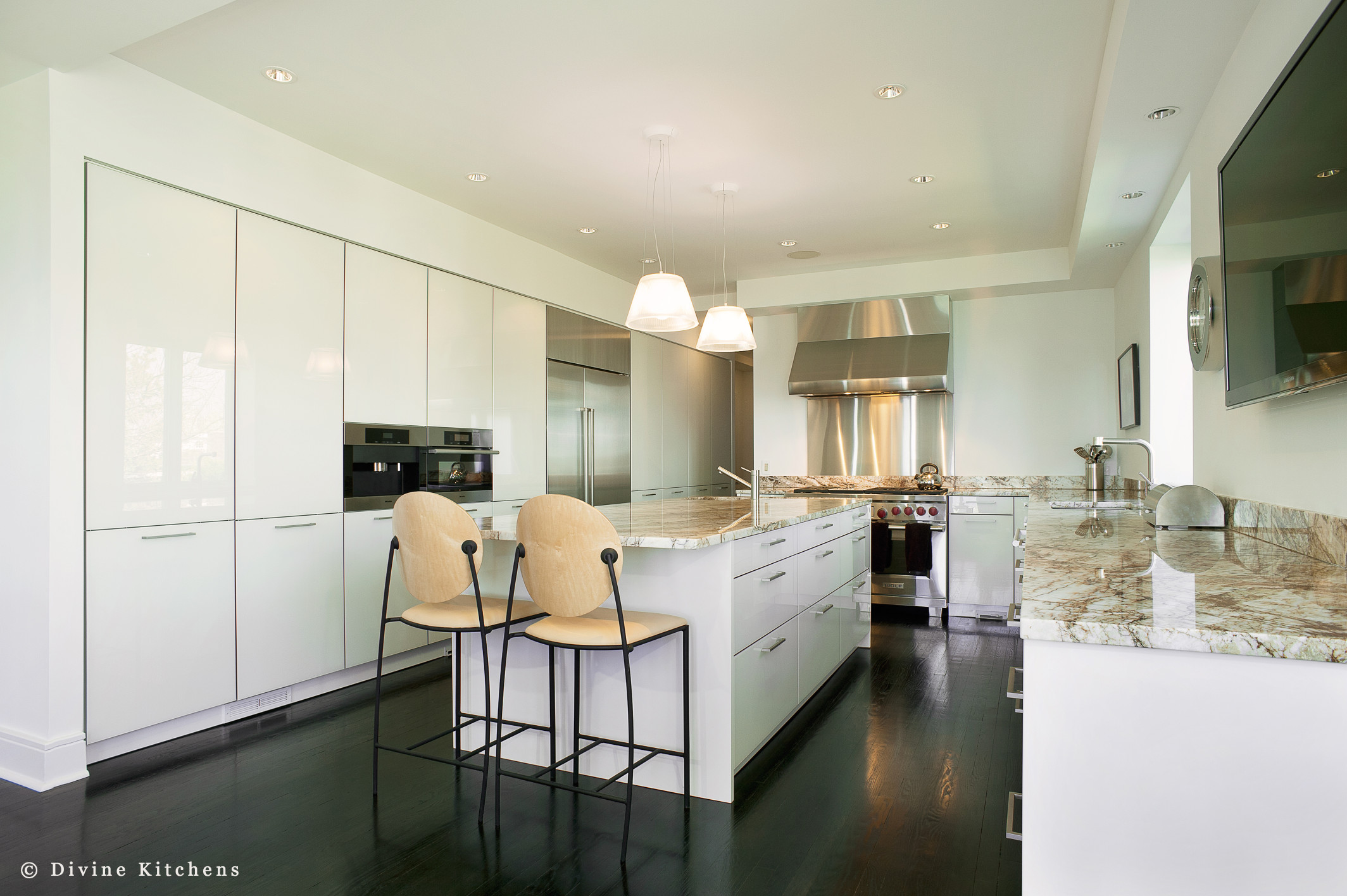 Boston Modern Contemporary Leicht Kitchen Marble — Divine Design+Build