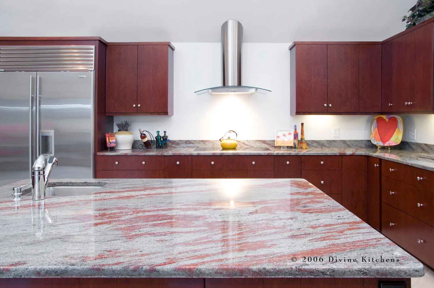 Boston Metrowest Modern Contemporary Cherry Kitchen — Divine Design+Build