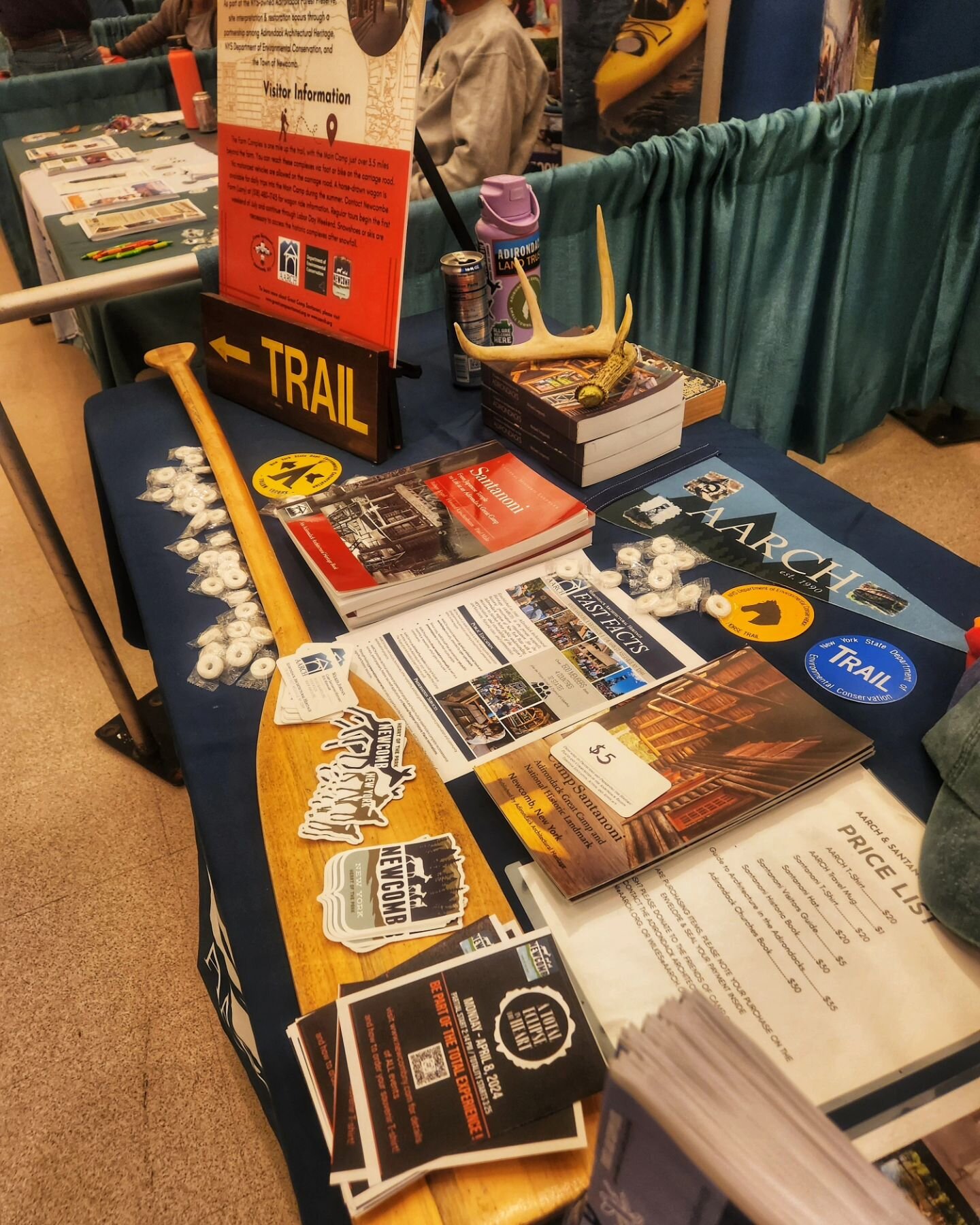 Come and say hi to us at the Adirondack Sports Expo in Saratoga Springs, March 16th and 17th! We're here talking about Great Camp Santanoni, The Adirondack Architectural Heritage, the New York State Department of Environmental Conservation, and the T