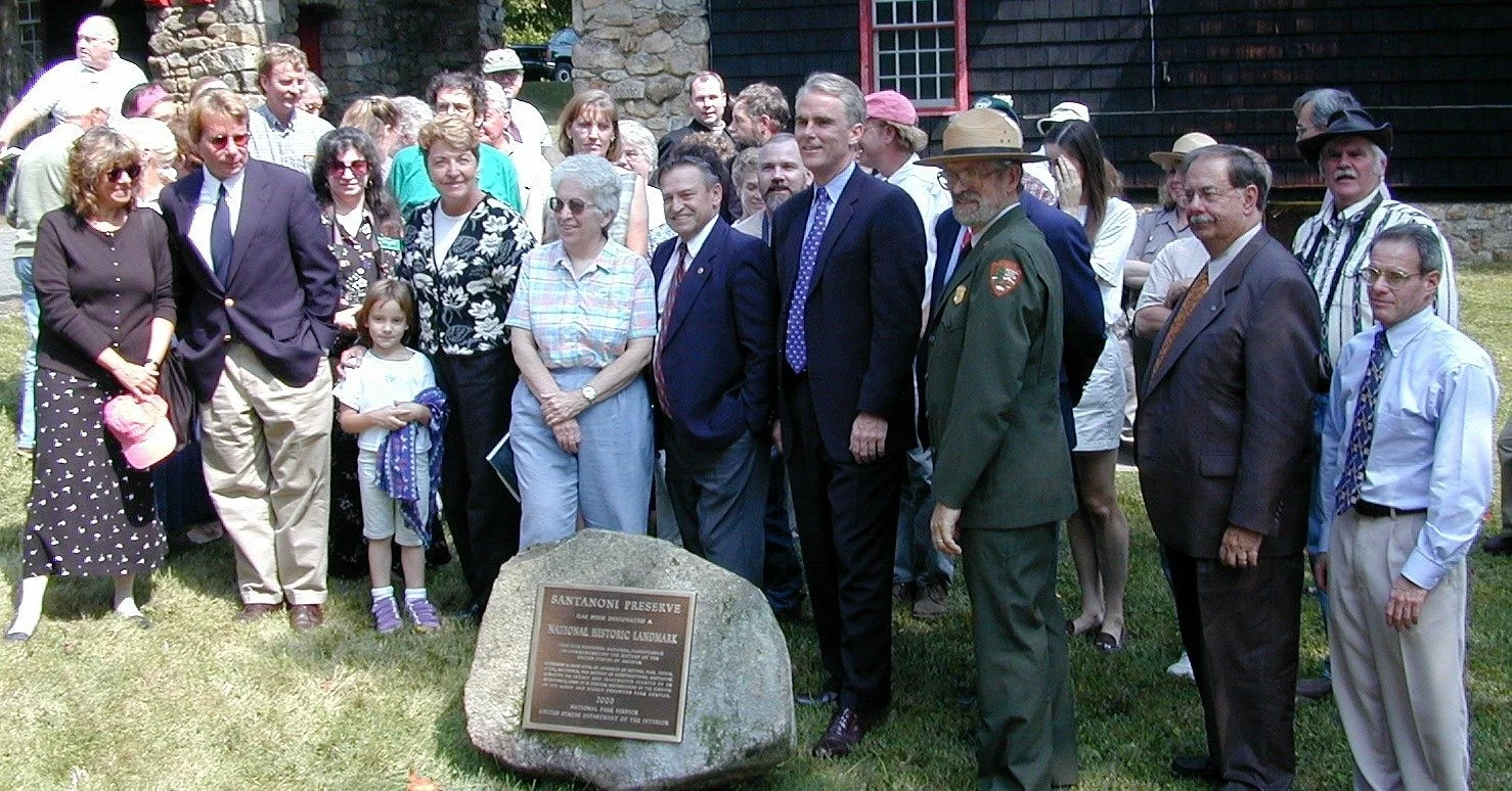 On this day 25 years ago, #Santanoni supporters from @adkarch, @discover_newcomb, @nysdec, @nationalparkservice, @preservenys, and across the region came together to celebrate the #SantanoniPreserve's designation as a #NationalHistoricLandmark. 

Tod