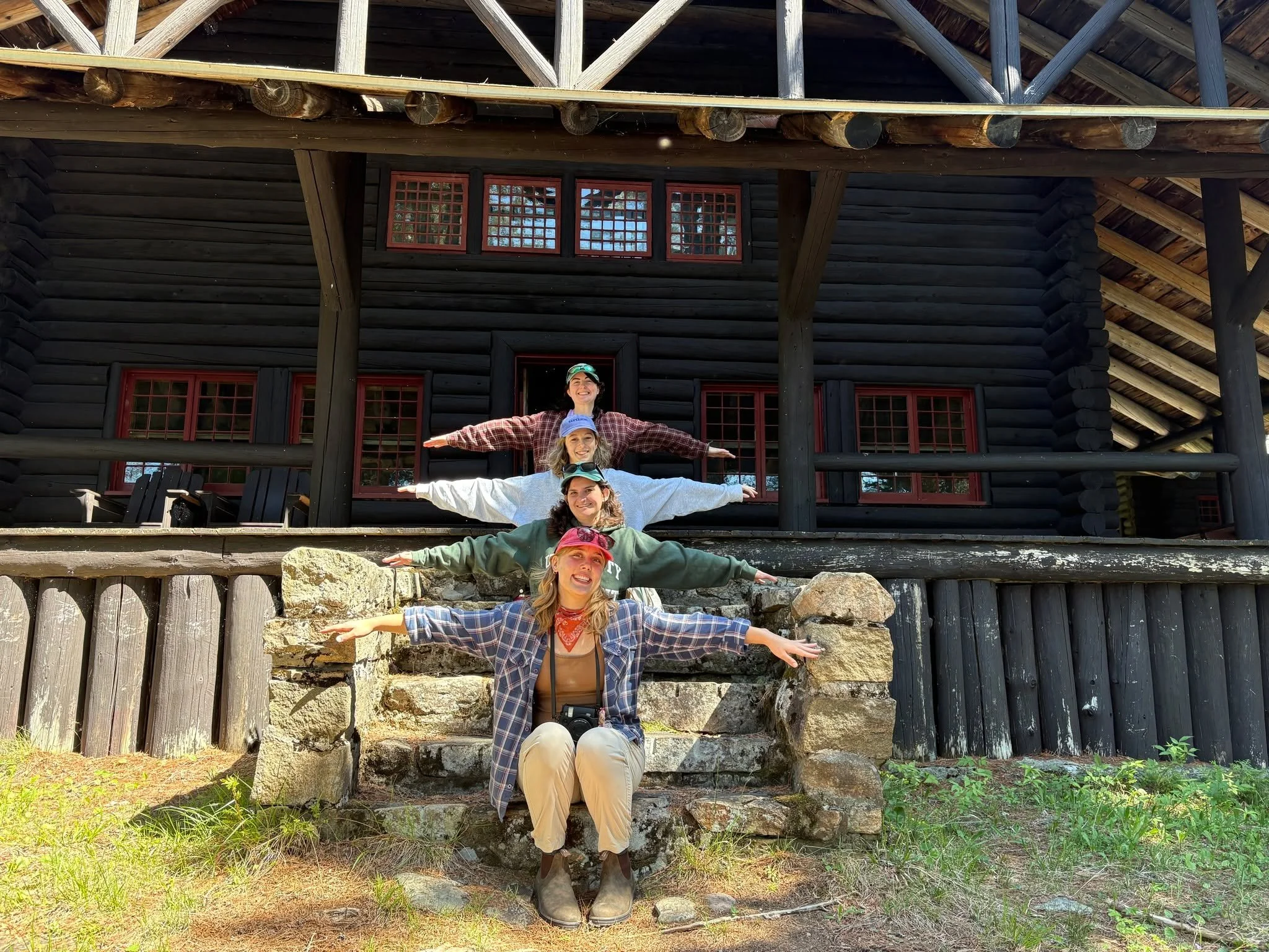 It's almost time for tours at Great Camp Santanoni! 

Join Interns Elizabeth, Vivian, Maggie and Reagan, and Docents Sara, Laura, Jennifer and Scott (not pictured) for daily tours of the Main Camp and Farm, and Saturday tours of the Gate Lodge beginn