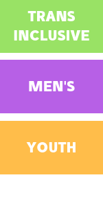 Trans inclusive, men’s, youth