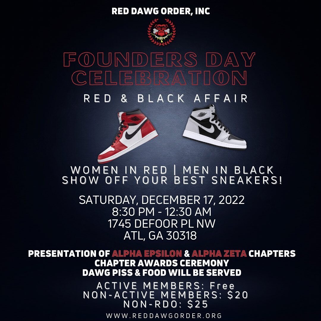 We&rsquo;re approaching 28 years of unity, perseverance, and excellence! 🤞🏾

Our Founders Day Celebration is going down on December 17 in ATL ‼️ 

&bull; We&rsquo;re honoring and awarding chapters that have been showing out this year! 

&bull; We&r